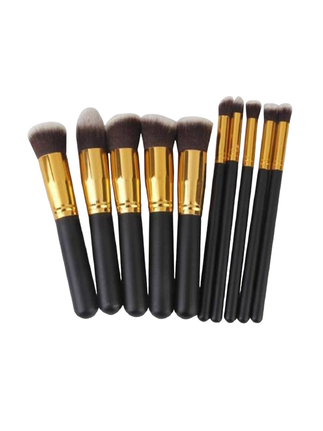 

Yoana Set Of 10 Professsional Makeup Brush Set, Black