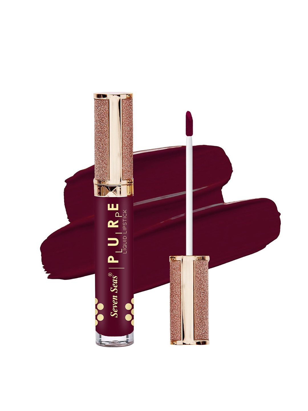 

Seven Seas Pure Lip Long Lasting & Smudge-Proof Liquid Lipstick 7 ml - Nightshadz, Burgundy