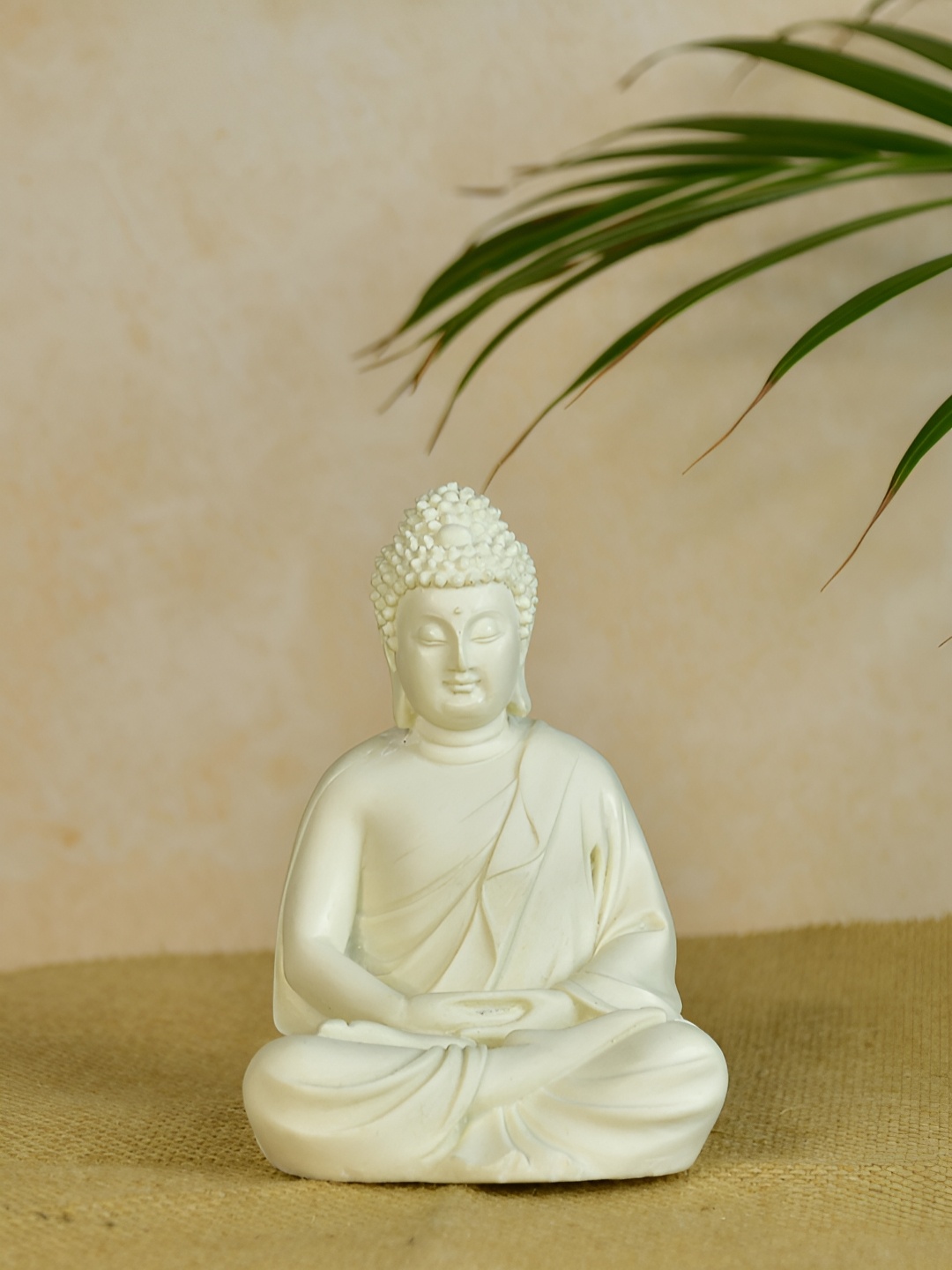 

SOWPEACE White Buddha Idol Showpiece