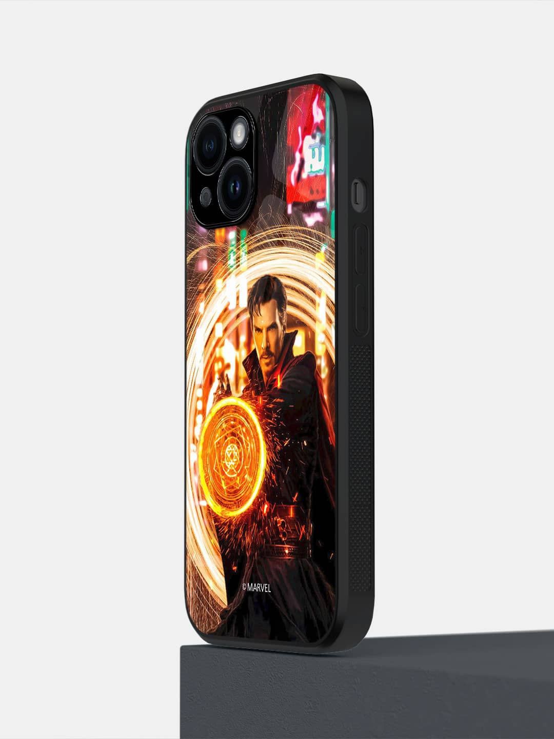 

macmerise Superhero Printed iPhone 14 Back Case Mobile Accessories, Black