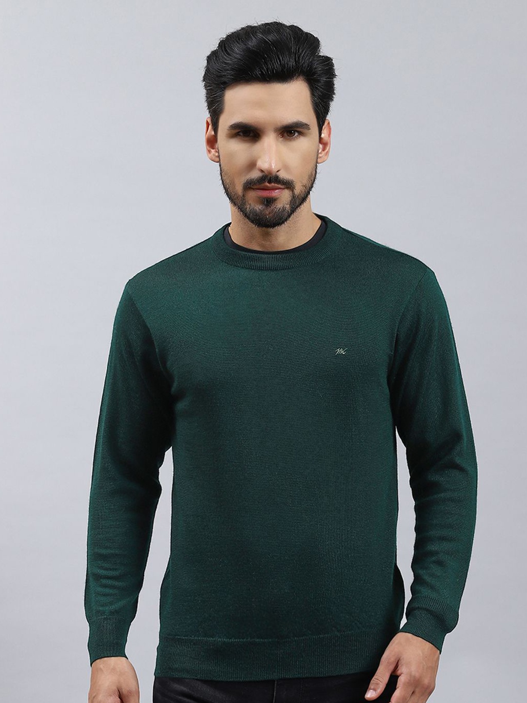 

Monte Carlo Men Woollen Pullover, Green