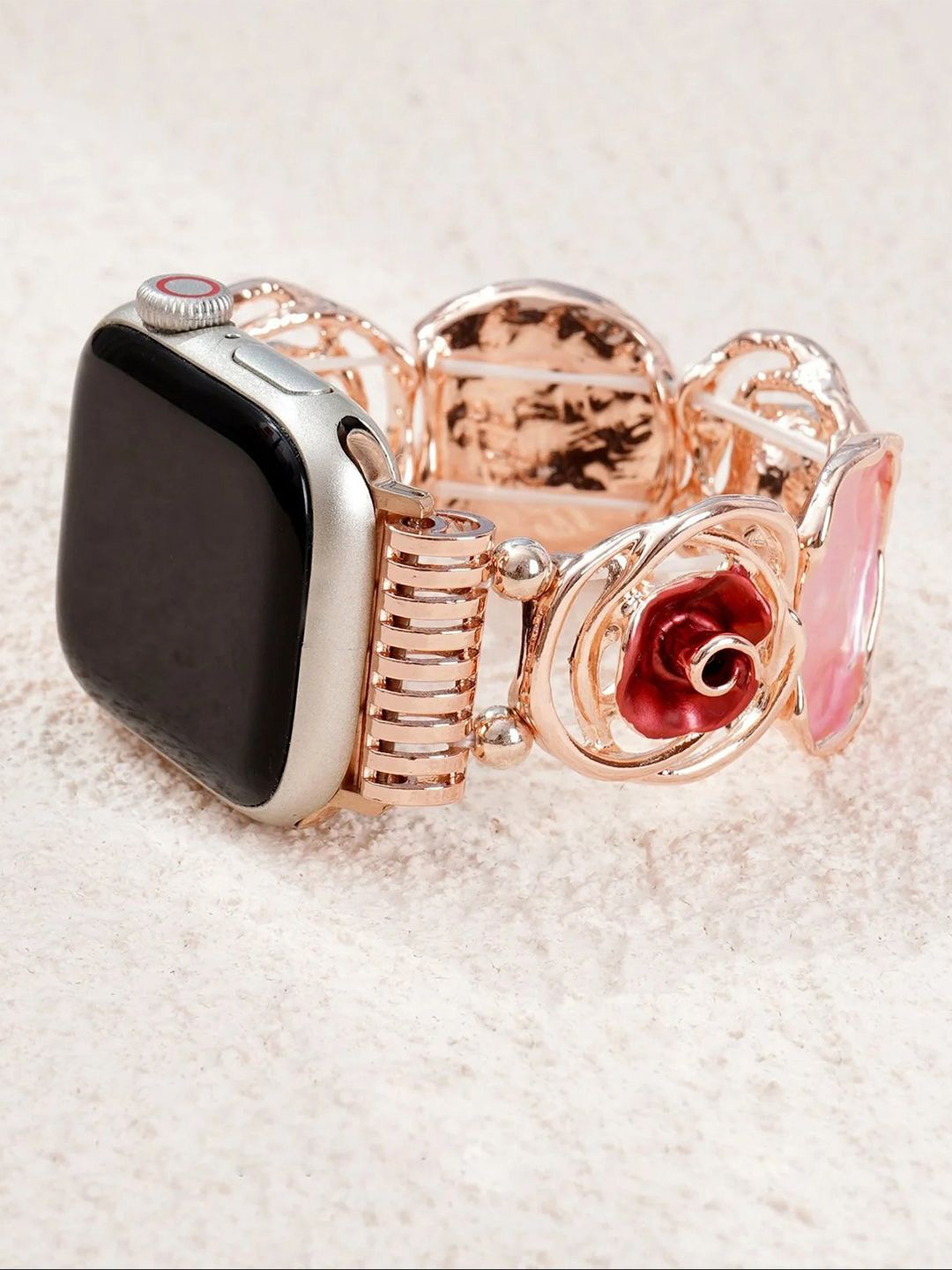 

PEEPERLY Adorable Rose Compatible Bracelet Style Smart Watch Strap, Rose gold
