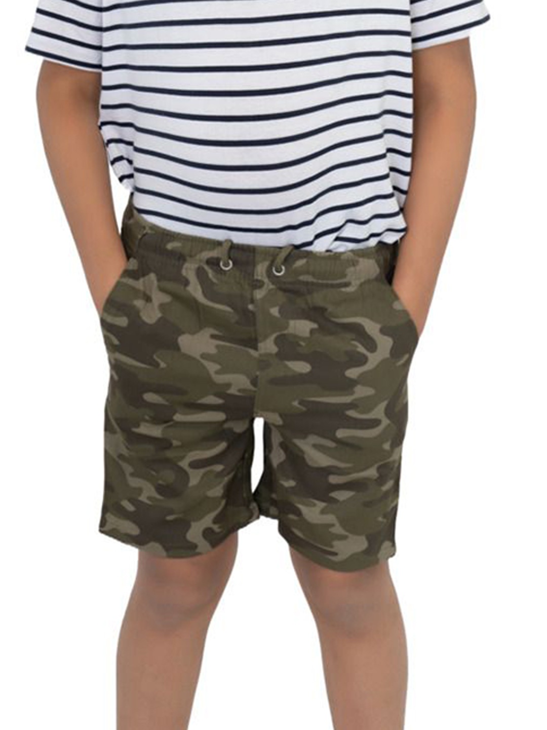 

BAESD Boys Camouflage Printed Shorts, Green