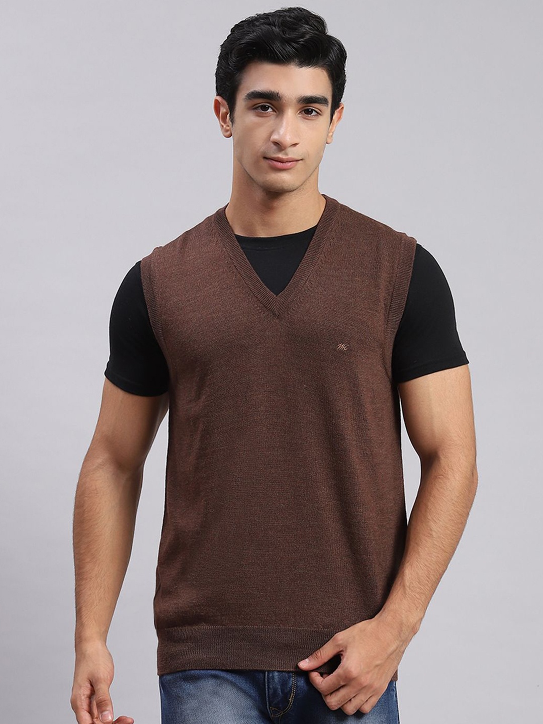 

Monte Carlo Men Woollen Pullover, Brown