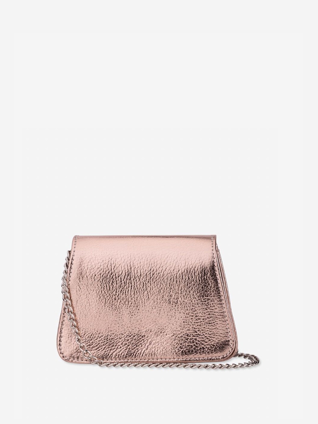 

Abelardo De Moda Leather Swagger Sling Bag, Gold