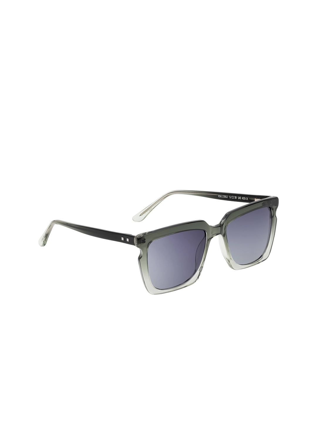 

KOSCH ELEMENTE Unisex Square Sunglasses with UV Protected Lens, Grey