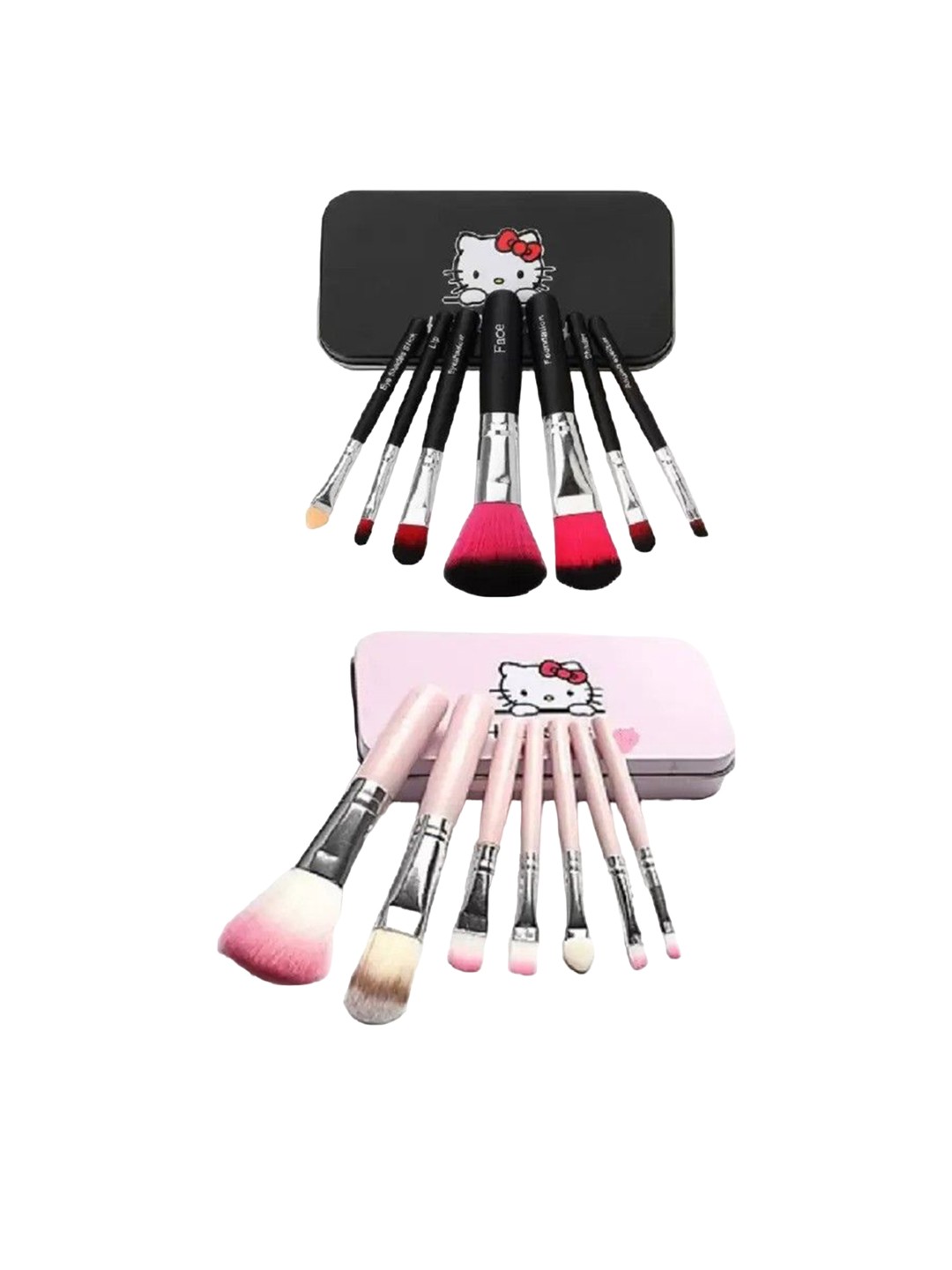

Yoana Set Of 14 Hello Kitty Makeup Brush Set, Black