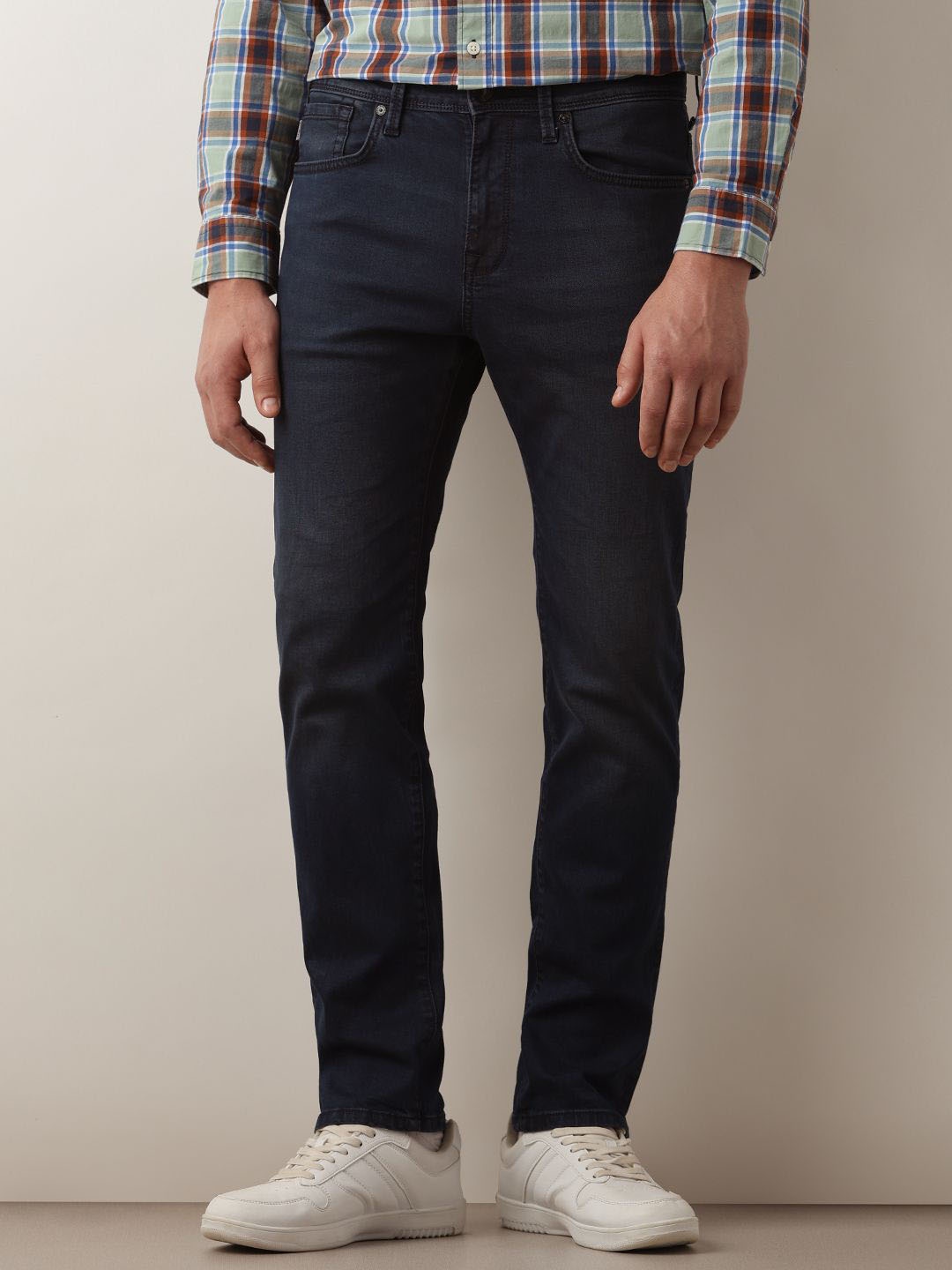 

SELECTED Men Straight Fit Denim Stretchable Jeans, Blue
