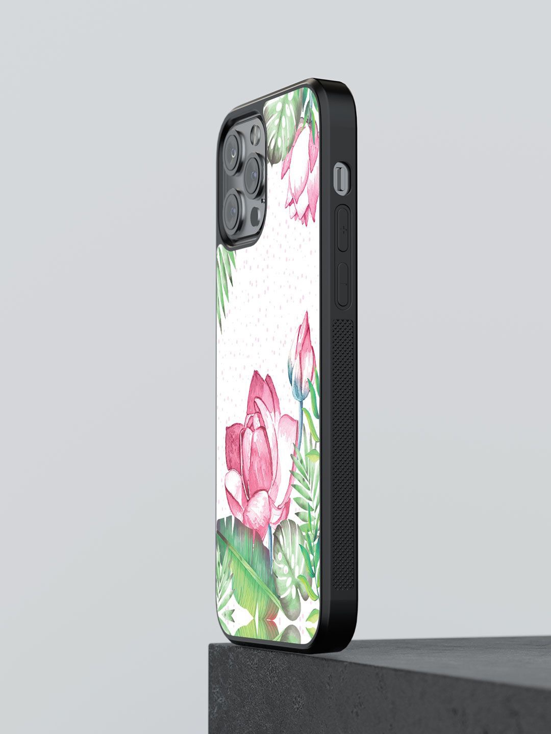 

macmerise Floral Printed iPhone 13 Pro Max Back Case Mobile Accessories, White