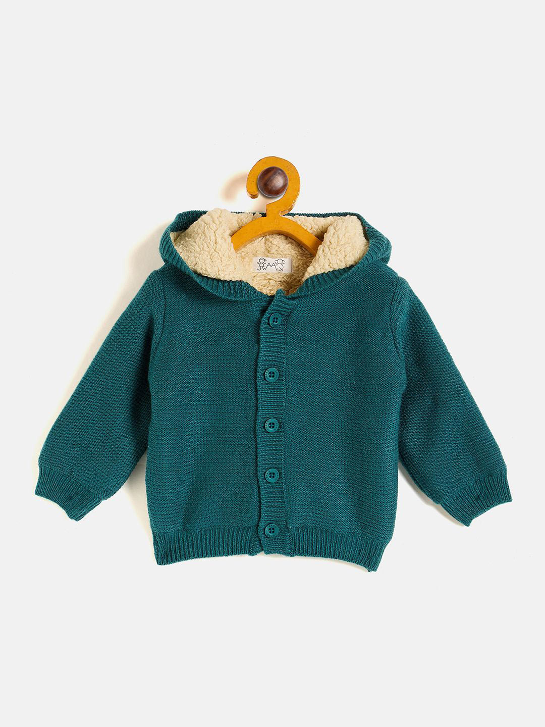 

JWAAQ Unisex Kids Animal Cardigan with Applique Detail, Green