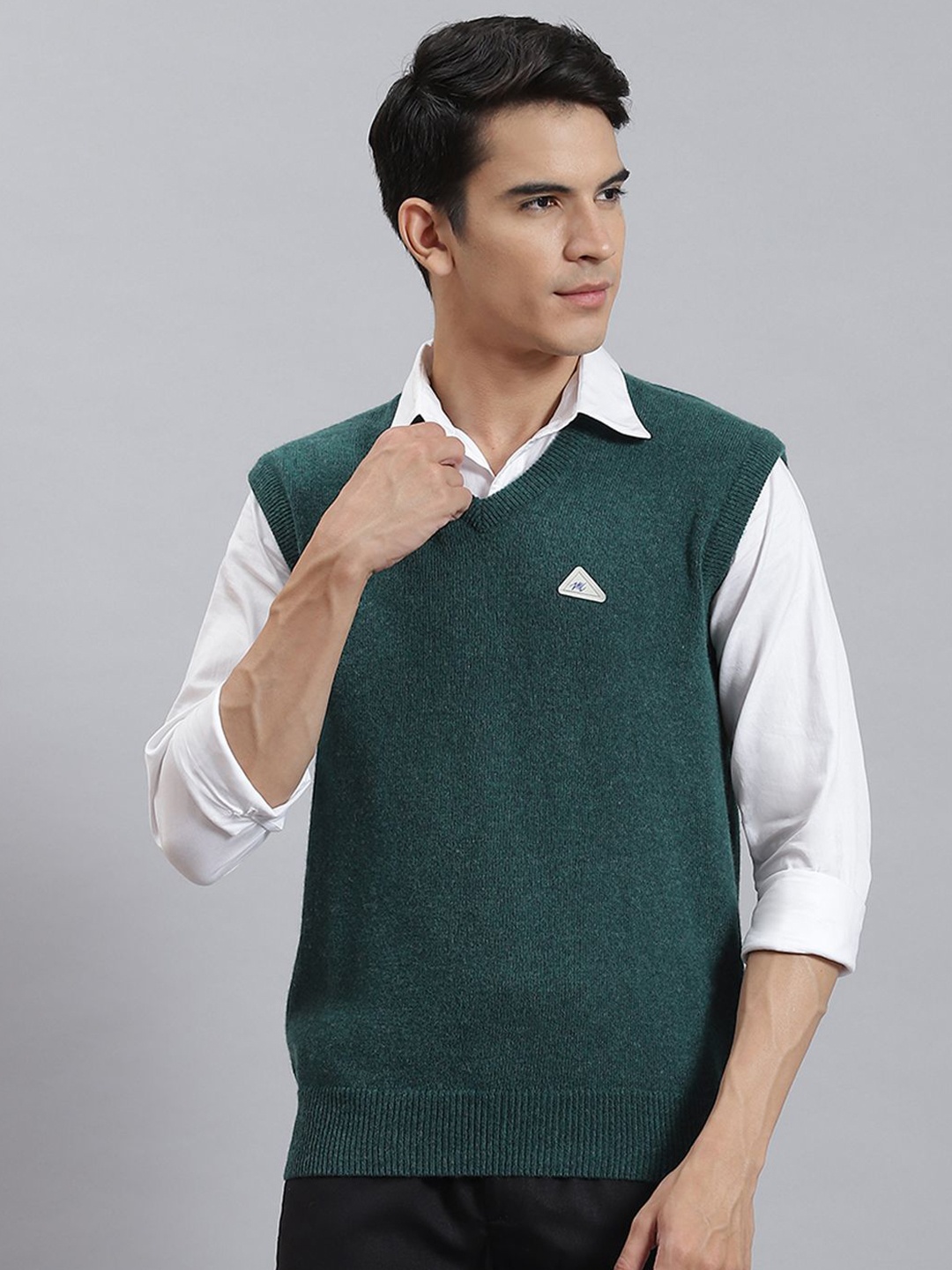 

Monte Carlo Men Woollen Pullover, Green