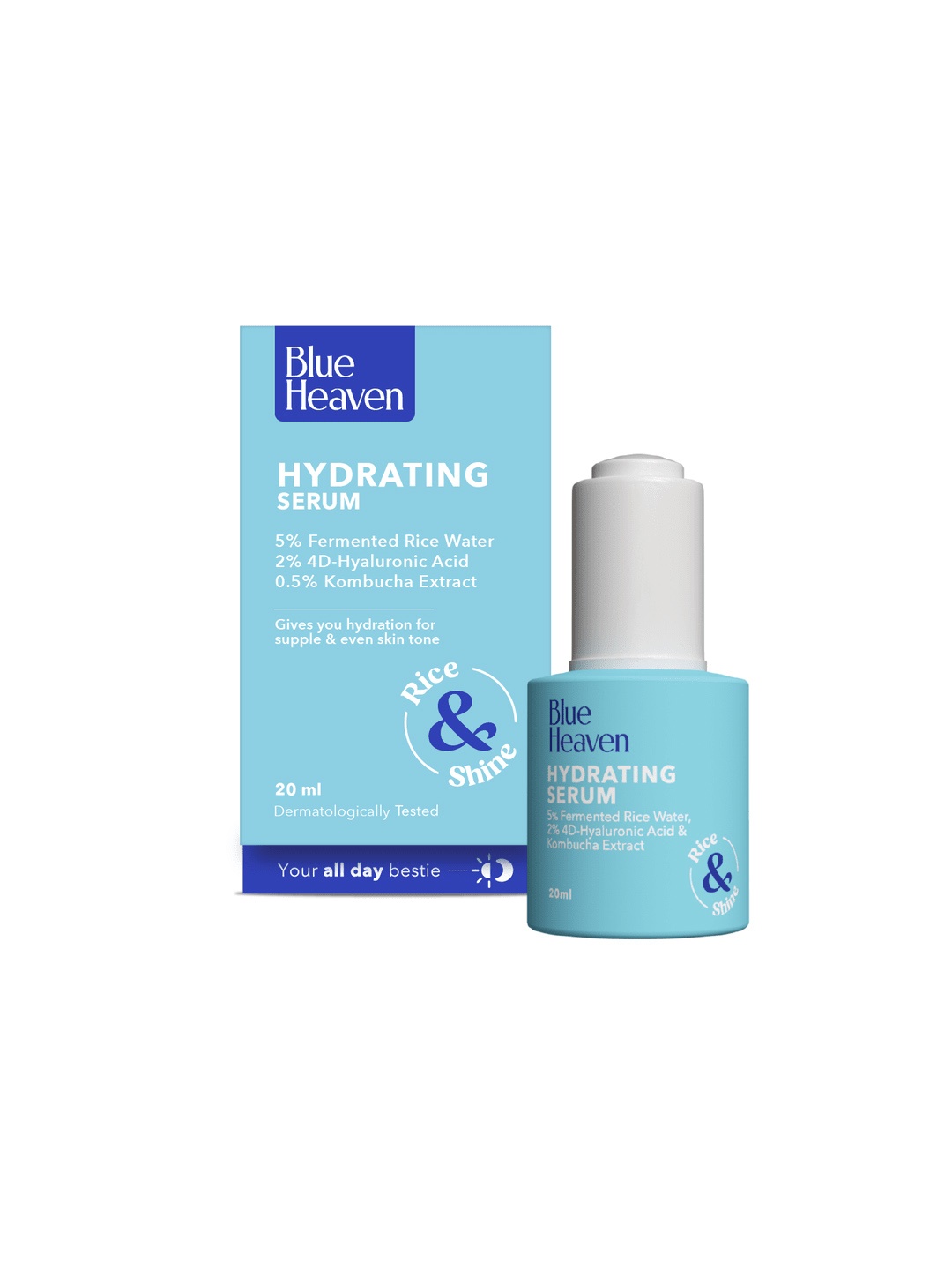 

Blue Heaven Hydrating Face Serum with Fermented Rice Water & 4D-Hyaluronic Acid - 20 ml