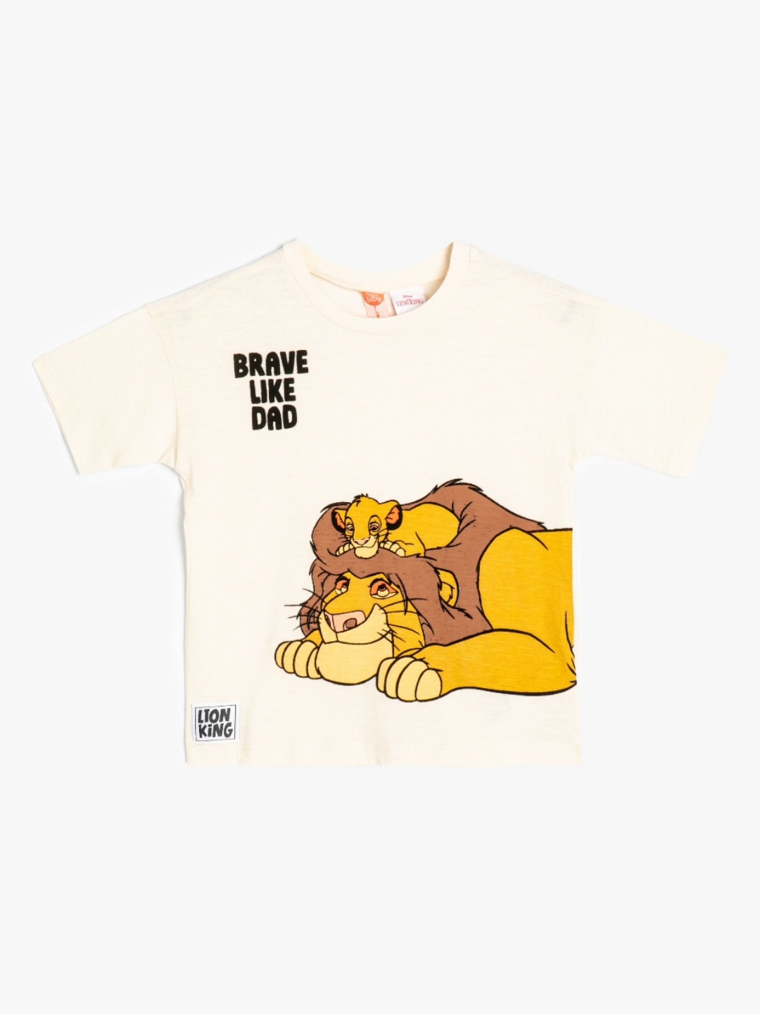 

Koton Boys Typography Printed Applique T-shirt, Beige