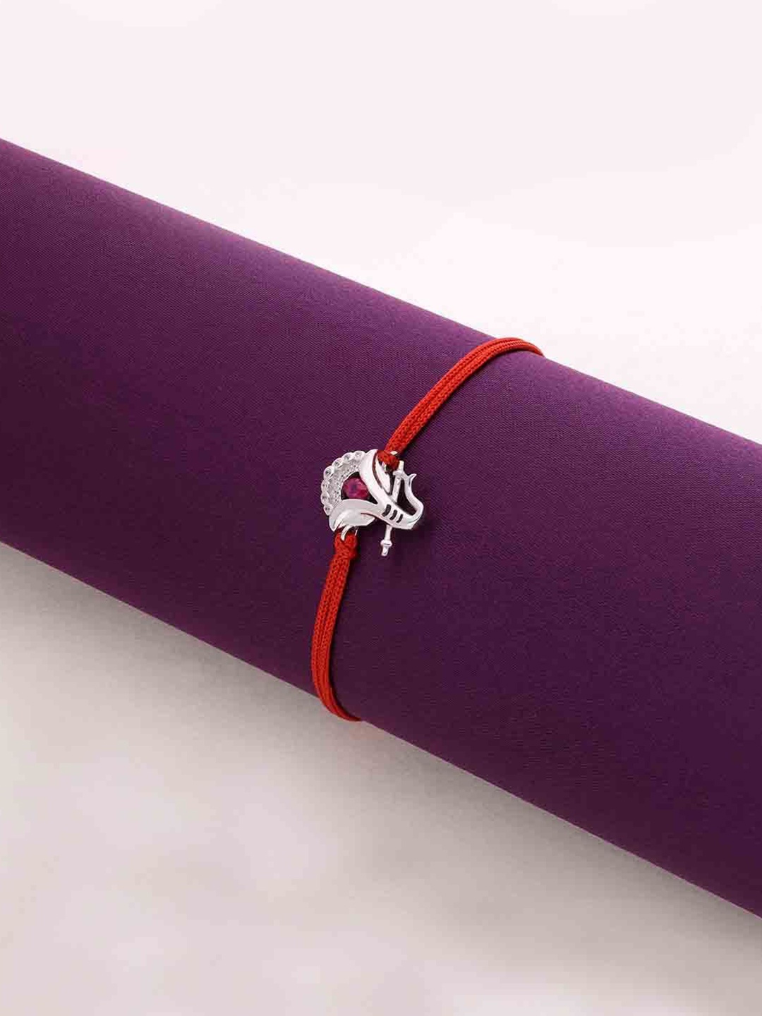 

KAI JEWEL Sterling Silver Lord Ganesha Thread Rakhi