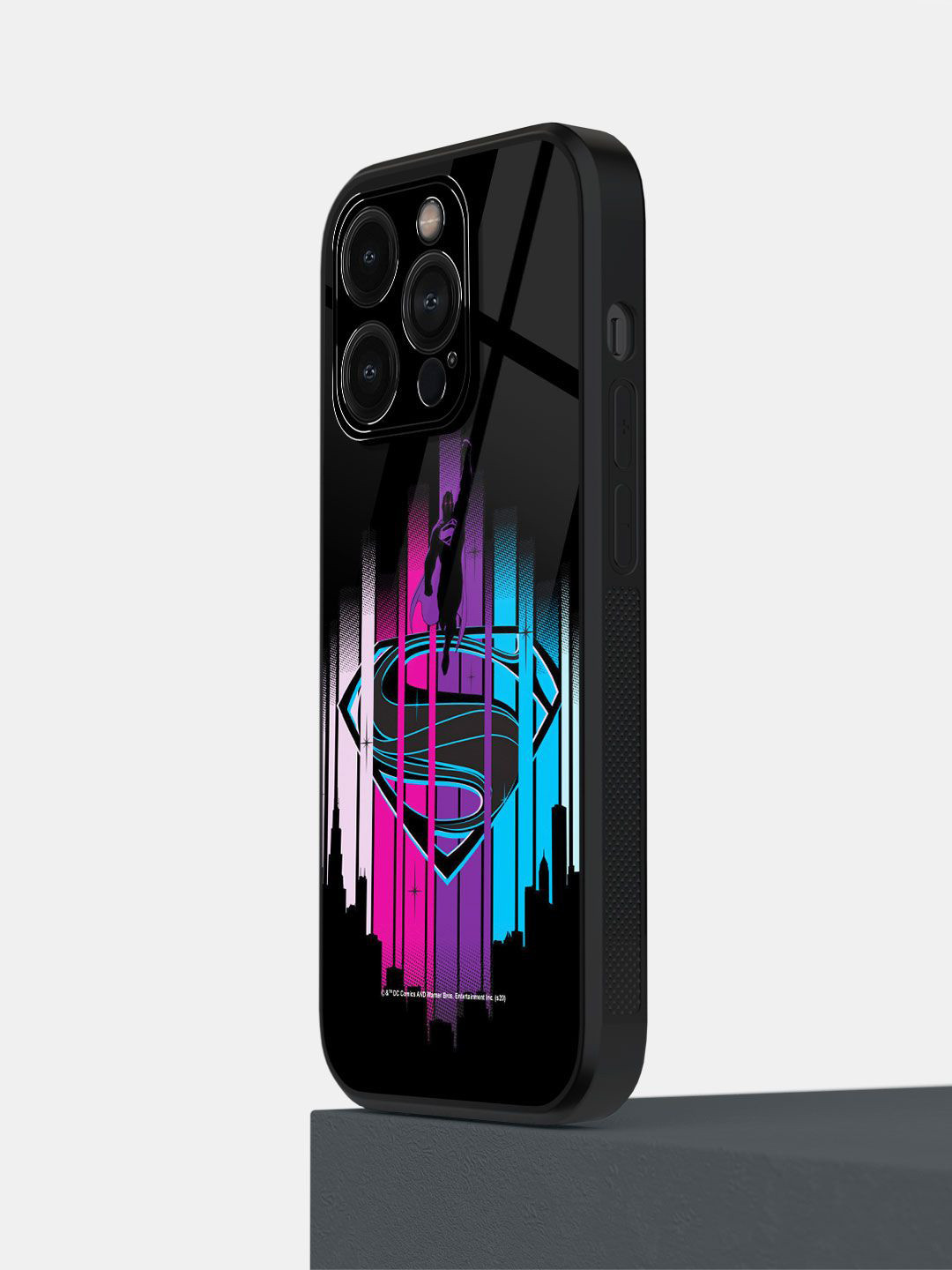 

macmerise Superhero Printed iPhone 14 Pro Back Case Mobile Accessories, Black