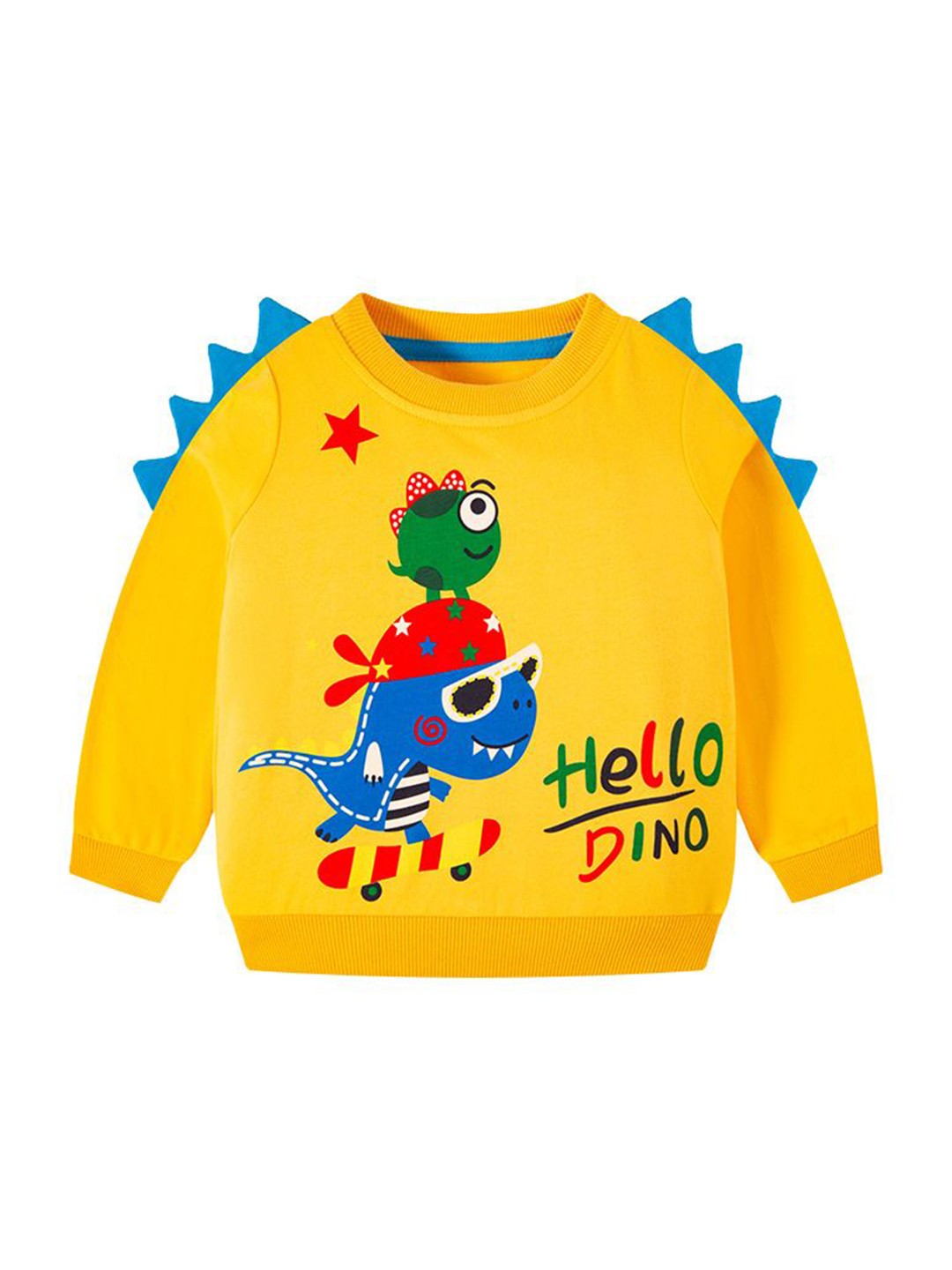 

StyleCast Unisex Kids Printed Sweatshirt, Mustard