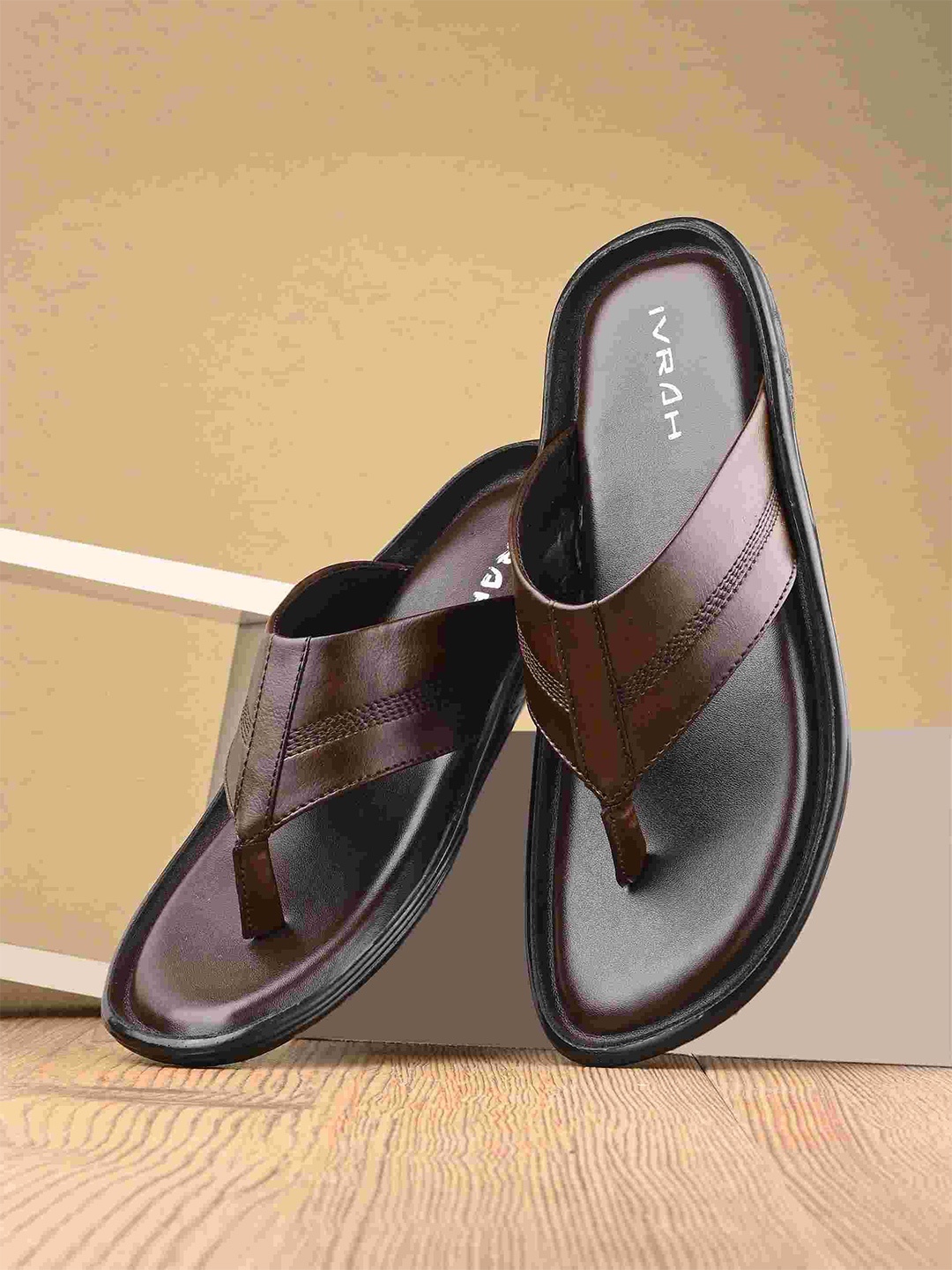 

IVRAH Men Comfort Sandals, Brown