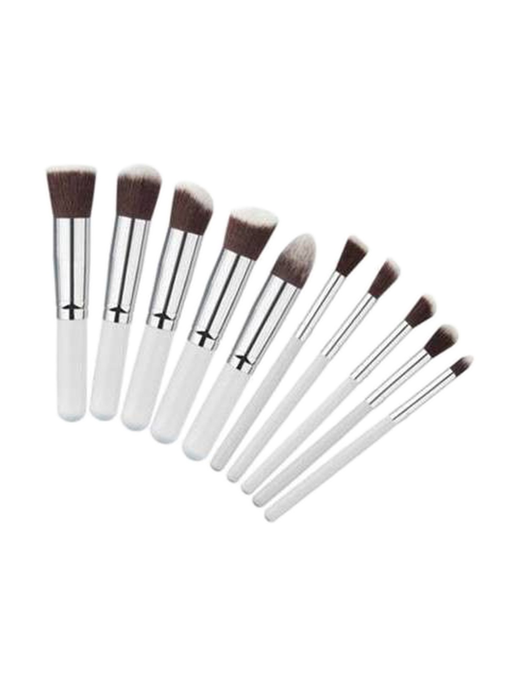

Yoana Set Of 10-Pcs Professional Makeup Brush Set, White