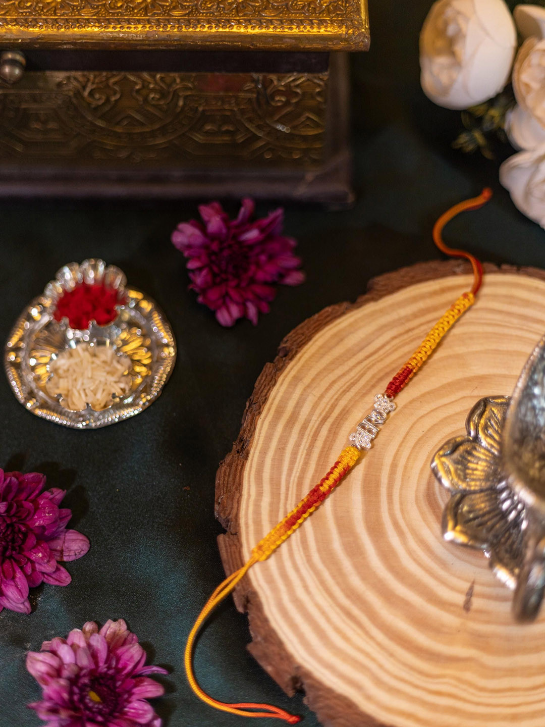 

Sangria Bro Silver Thread Rakhi