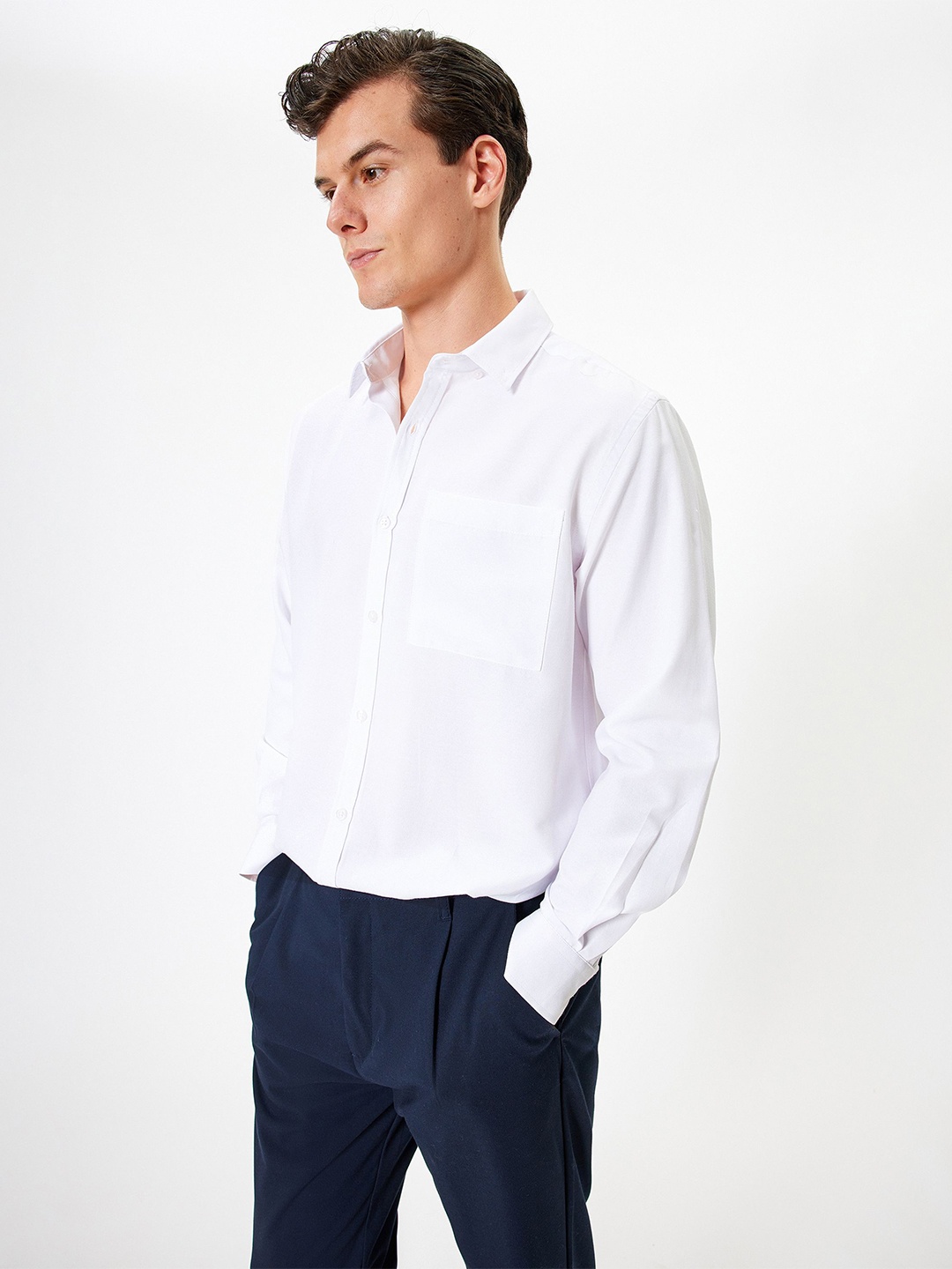 

Koton Men Opaque Casual Shirt, White