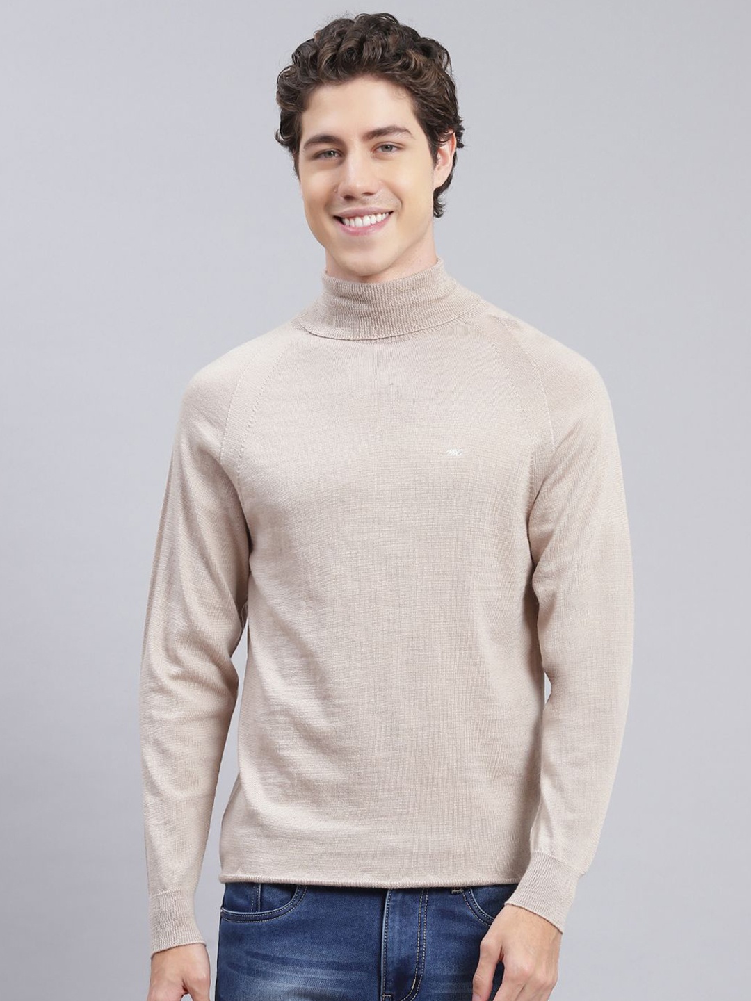 

Monte Carlo Men Woollen Pullover, Beige