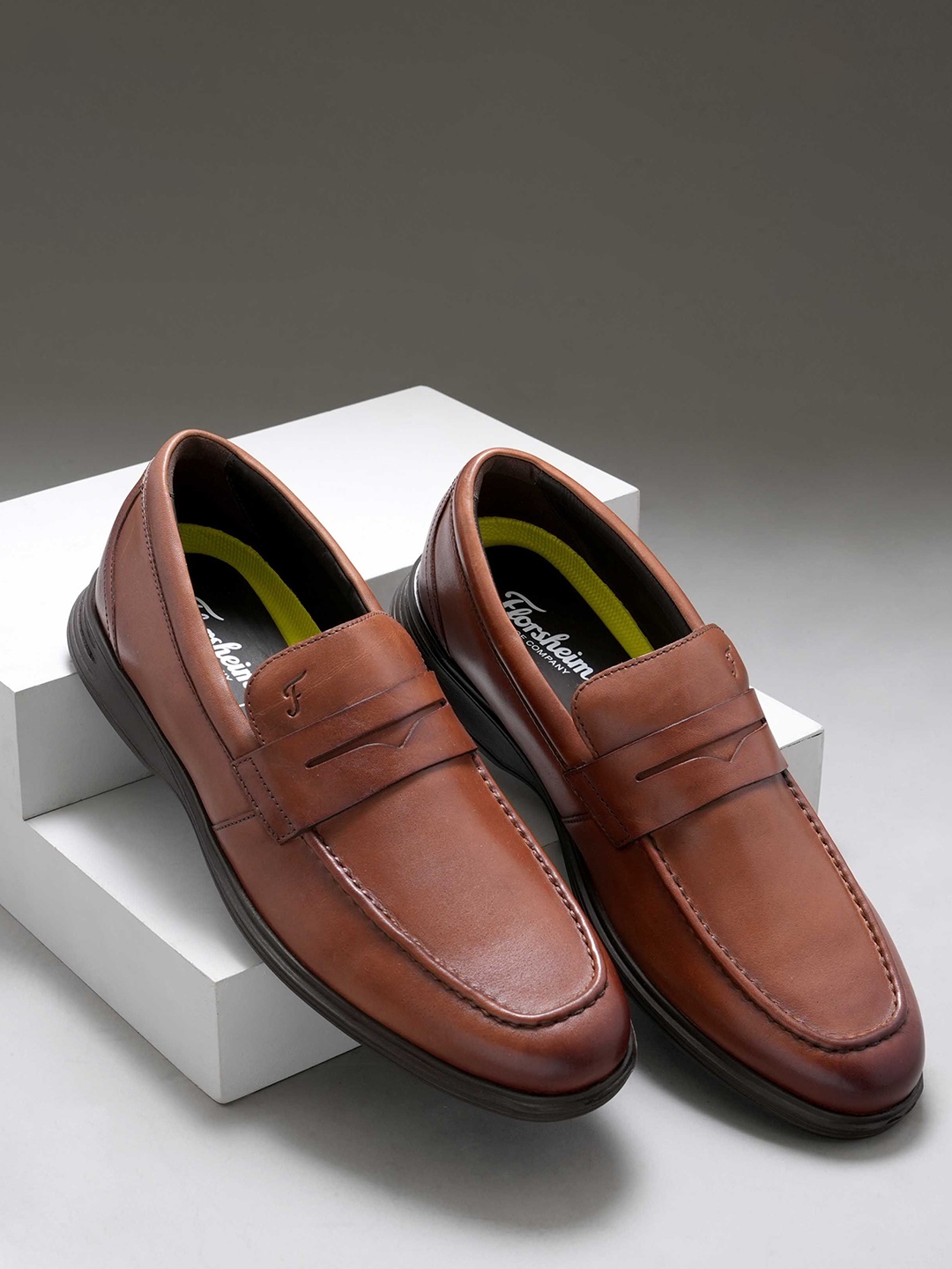 

Florsheim Men Leather Formal Loafers, Brown