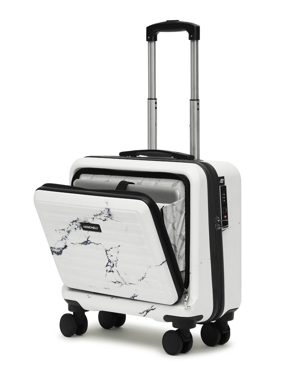 

Assembly Overnighter Trolley Bag with Laptop Compartment, White