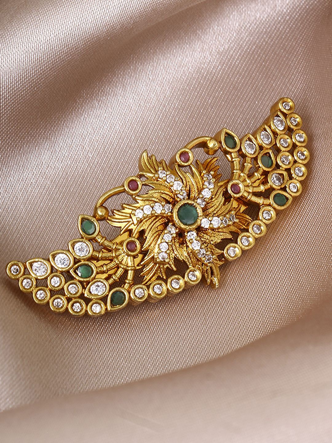 

Adwitiya Collection Women Brooch, Gold