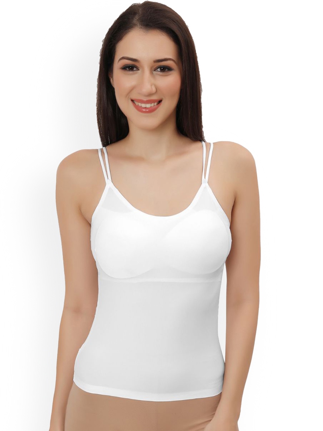 

Bella Voste Women Lightly Padded Quick Dry Camisole, White