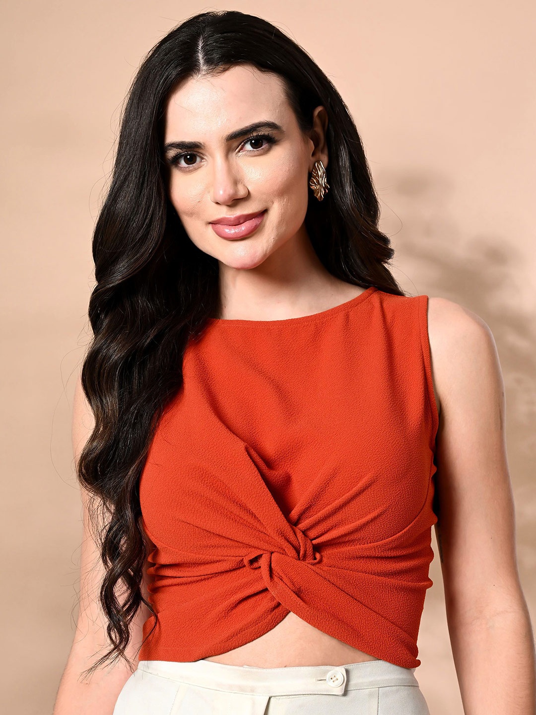 

PANDORNA Crop Top, Orange