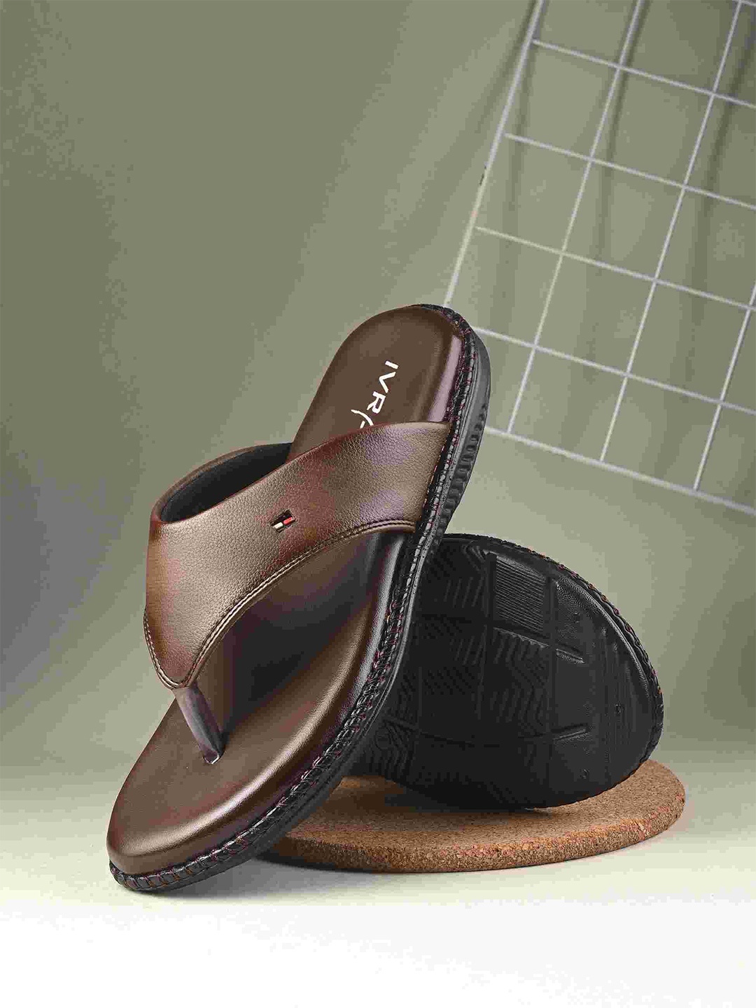 

IVRAH Men Comfort Sandals, Brown