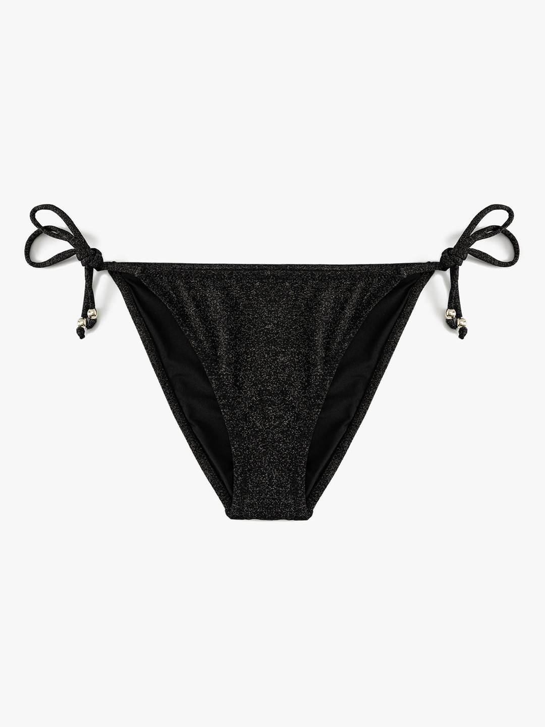 

Koton Women Embellished Tie-Up Swim Briefs, Black