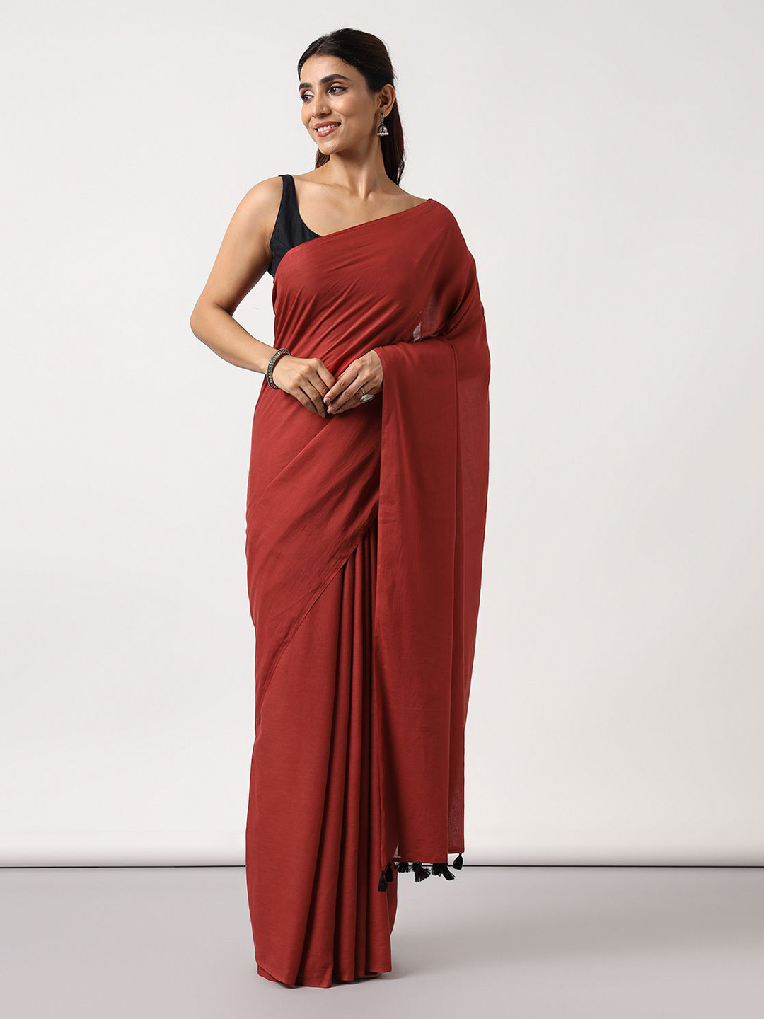 

Moora Pure Cotton Saree, Red