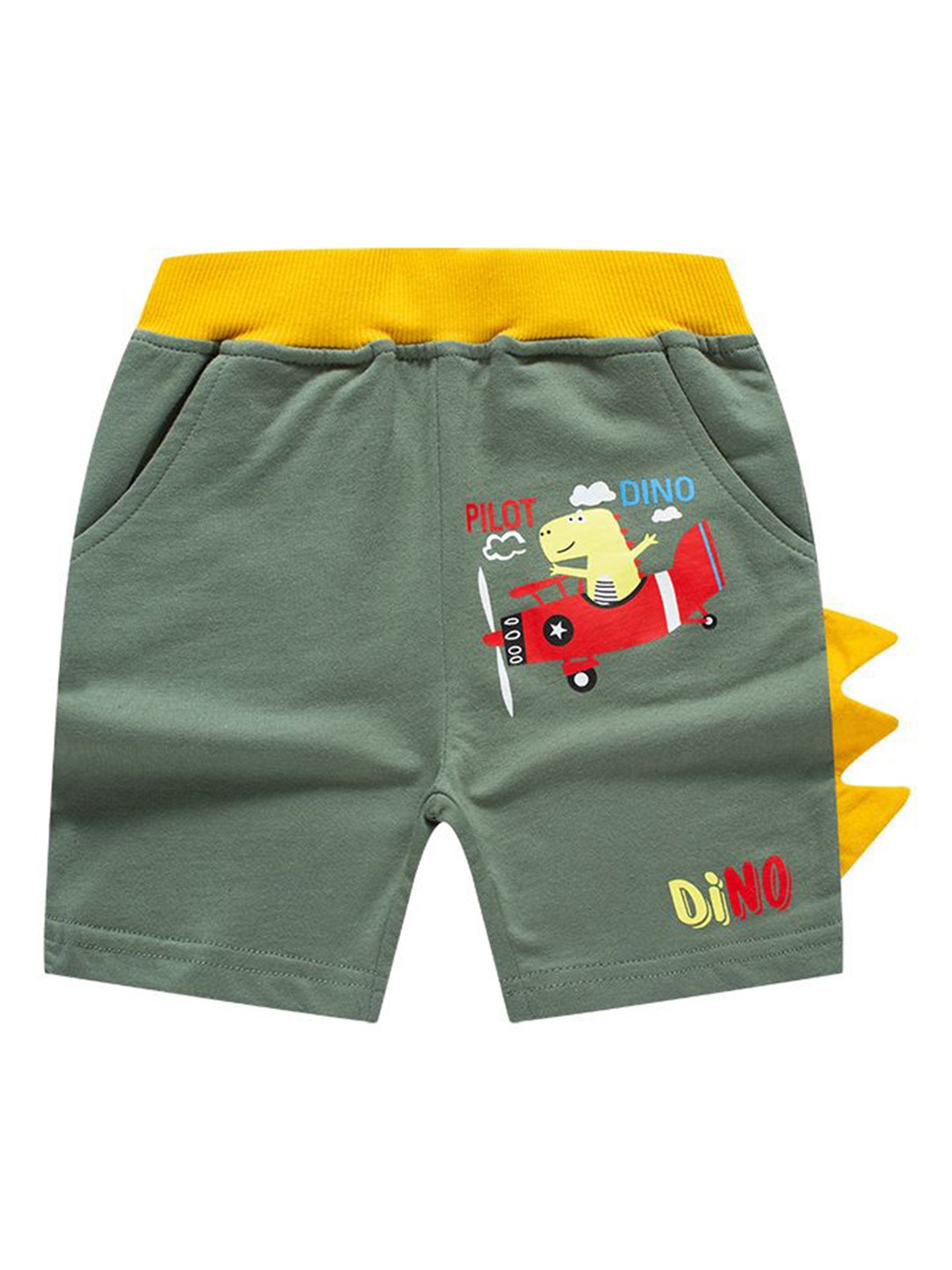 

StyleCast Unisex Kids Graphic Printed Shorts, Olive