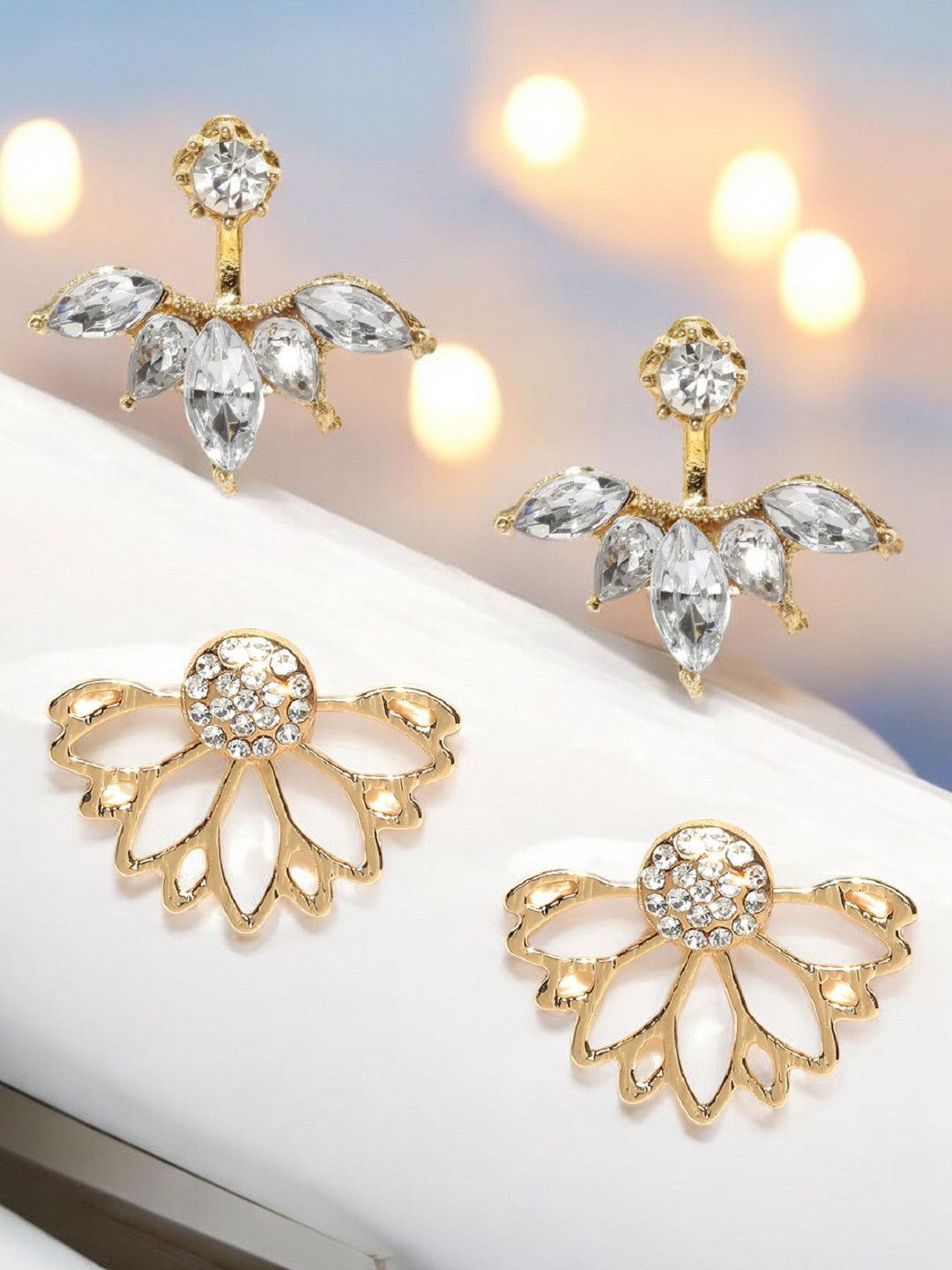 

fabula Floral Studs Earrings, Gold