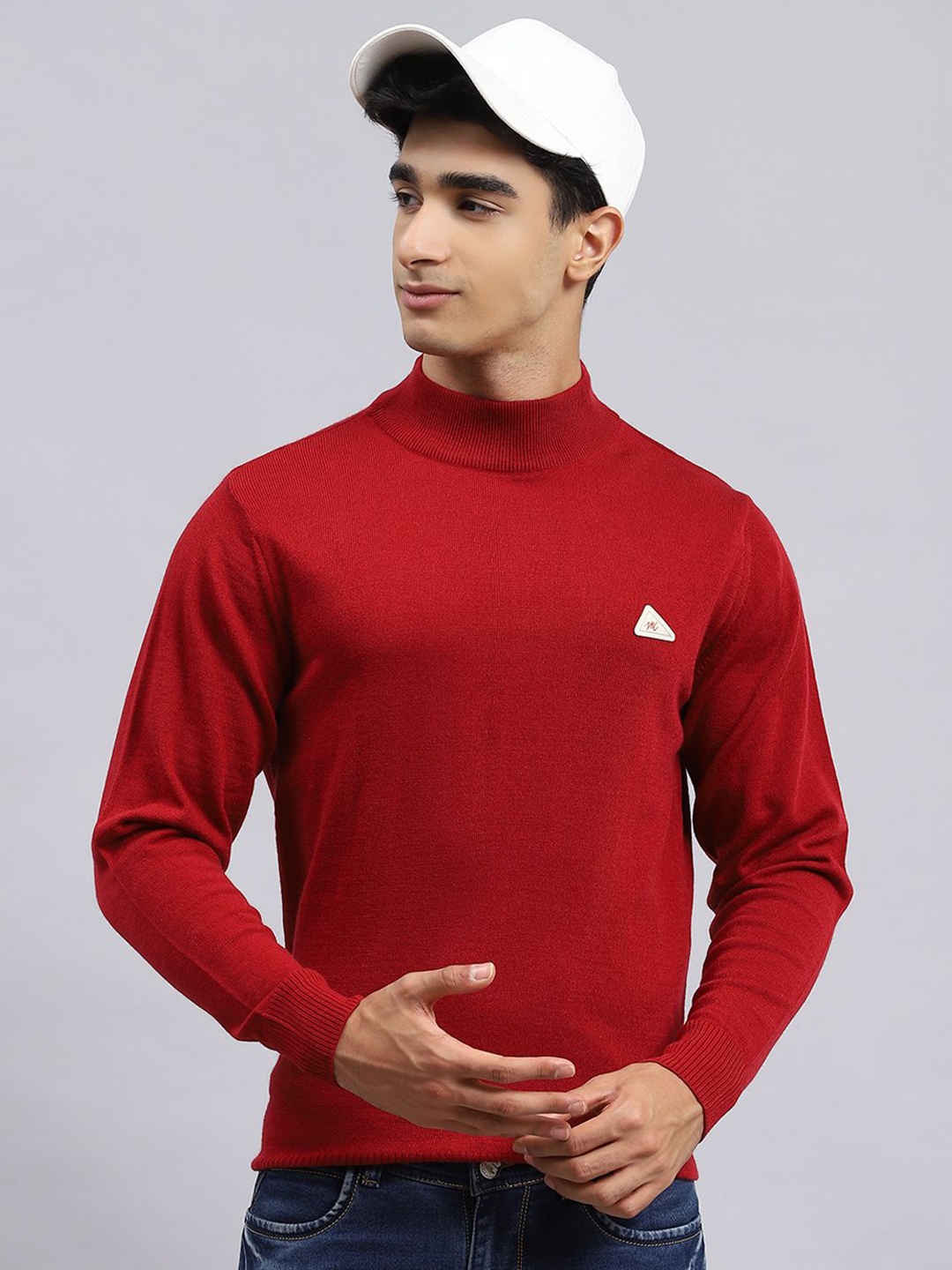 

Monte Carlo Men Woollen Pullover, Red