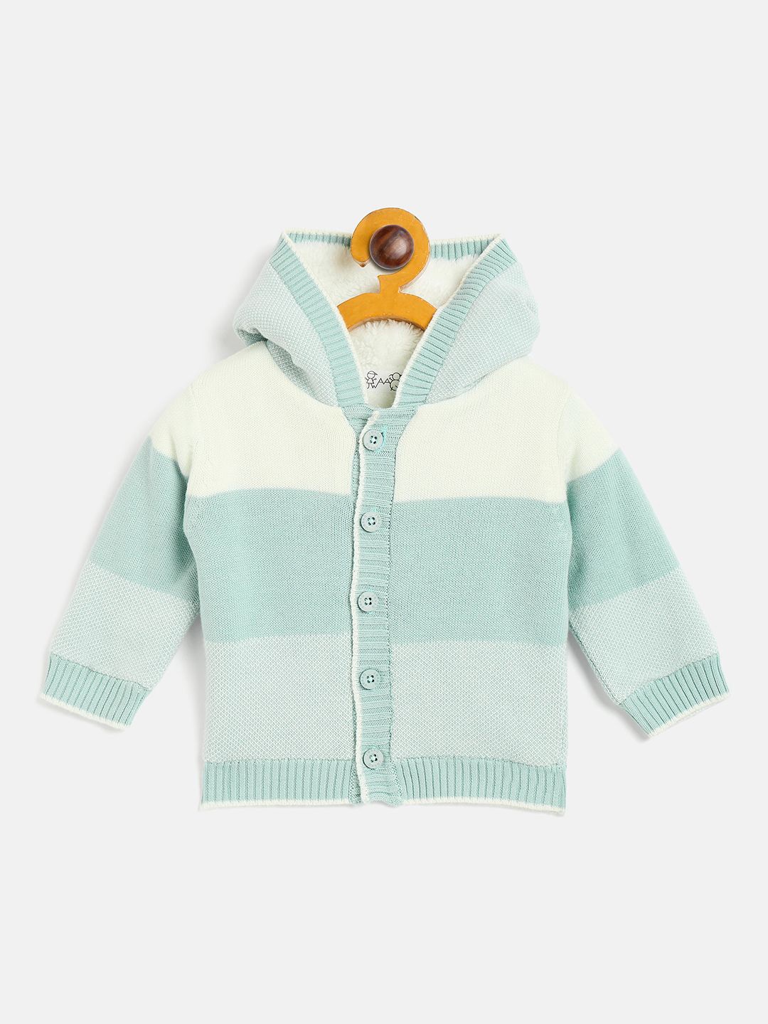 

JWAAQ Unisex Kids Colourblocked Cardigan, Green