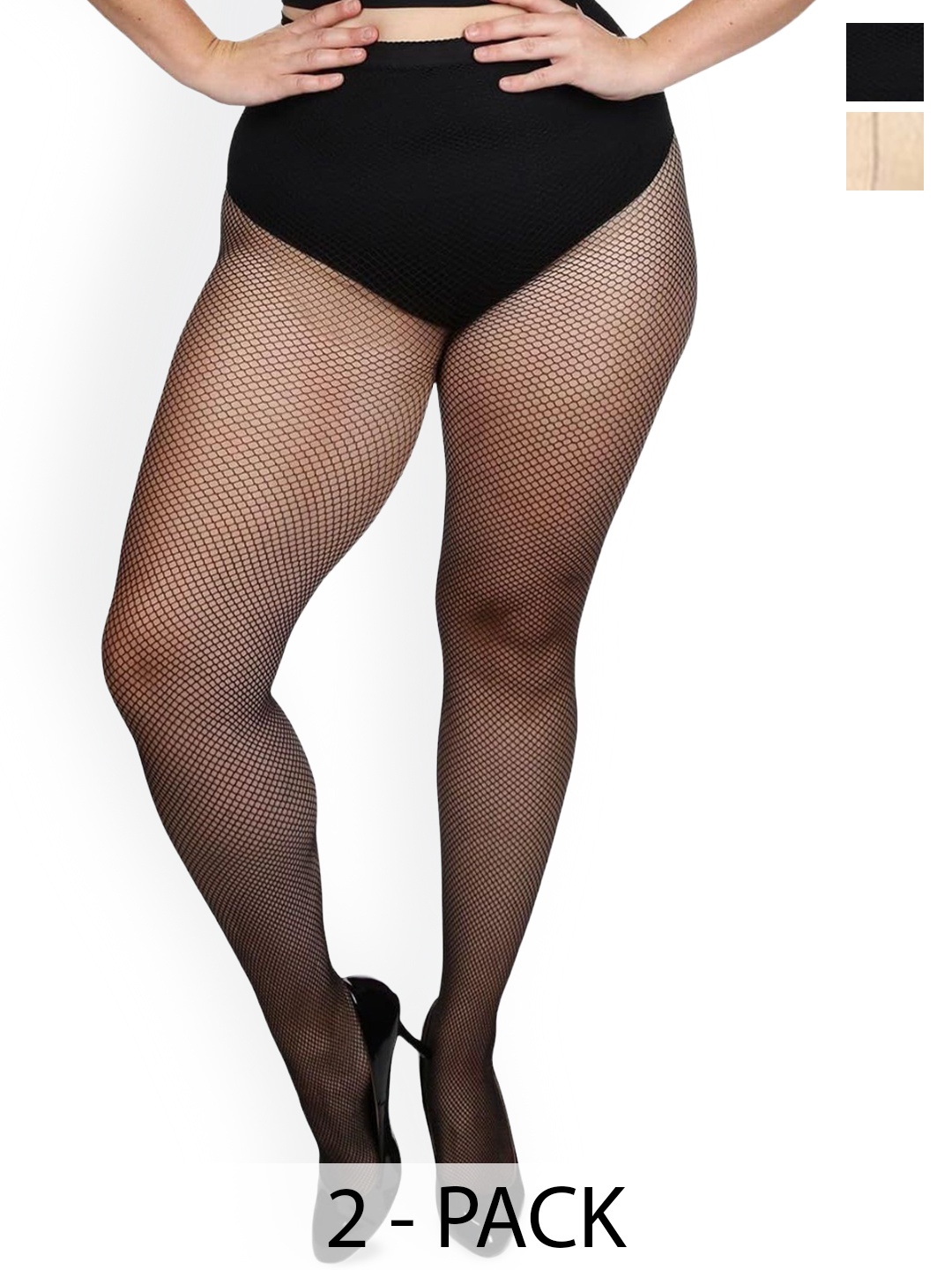 

BAESD Pack Of 2 Pantyhose Stretchable Stockings, Beige