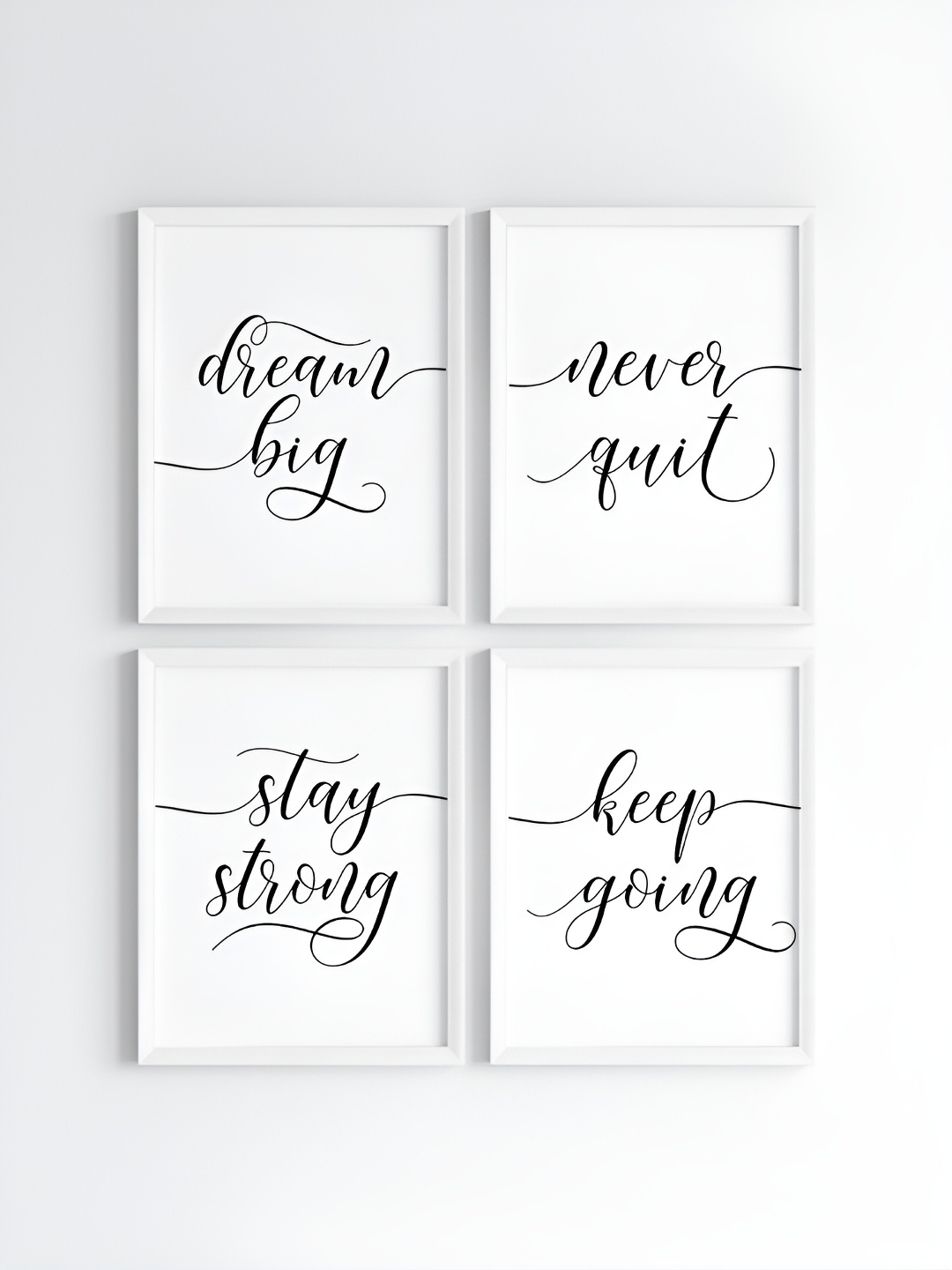 

My Kids Wall White & Black 4 Pieces Other Wall Art