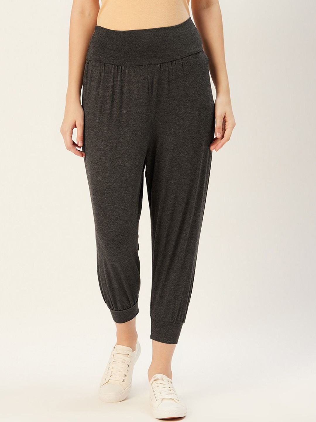 

Sera Women high-rise harem pants, Grey