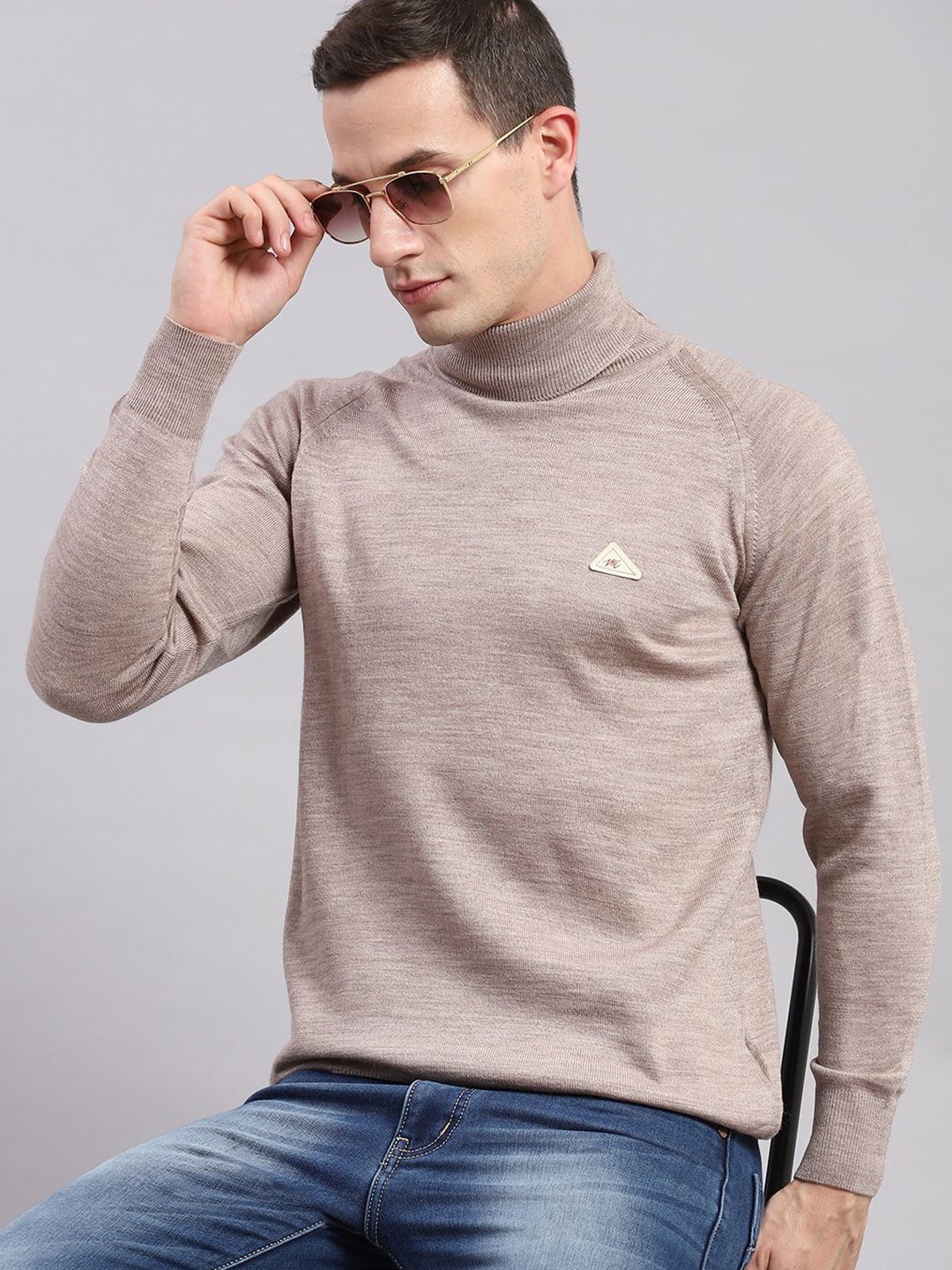 

Monte Carlo Men Woollen Pullover, Beige