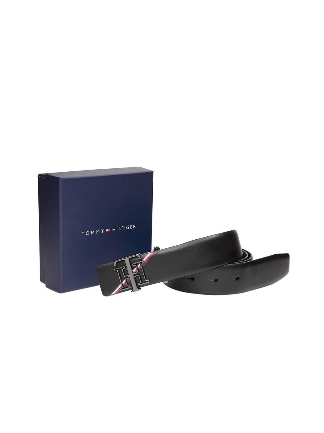 

Tommy Hilfiger Men Leather Belt, Black