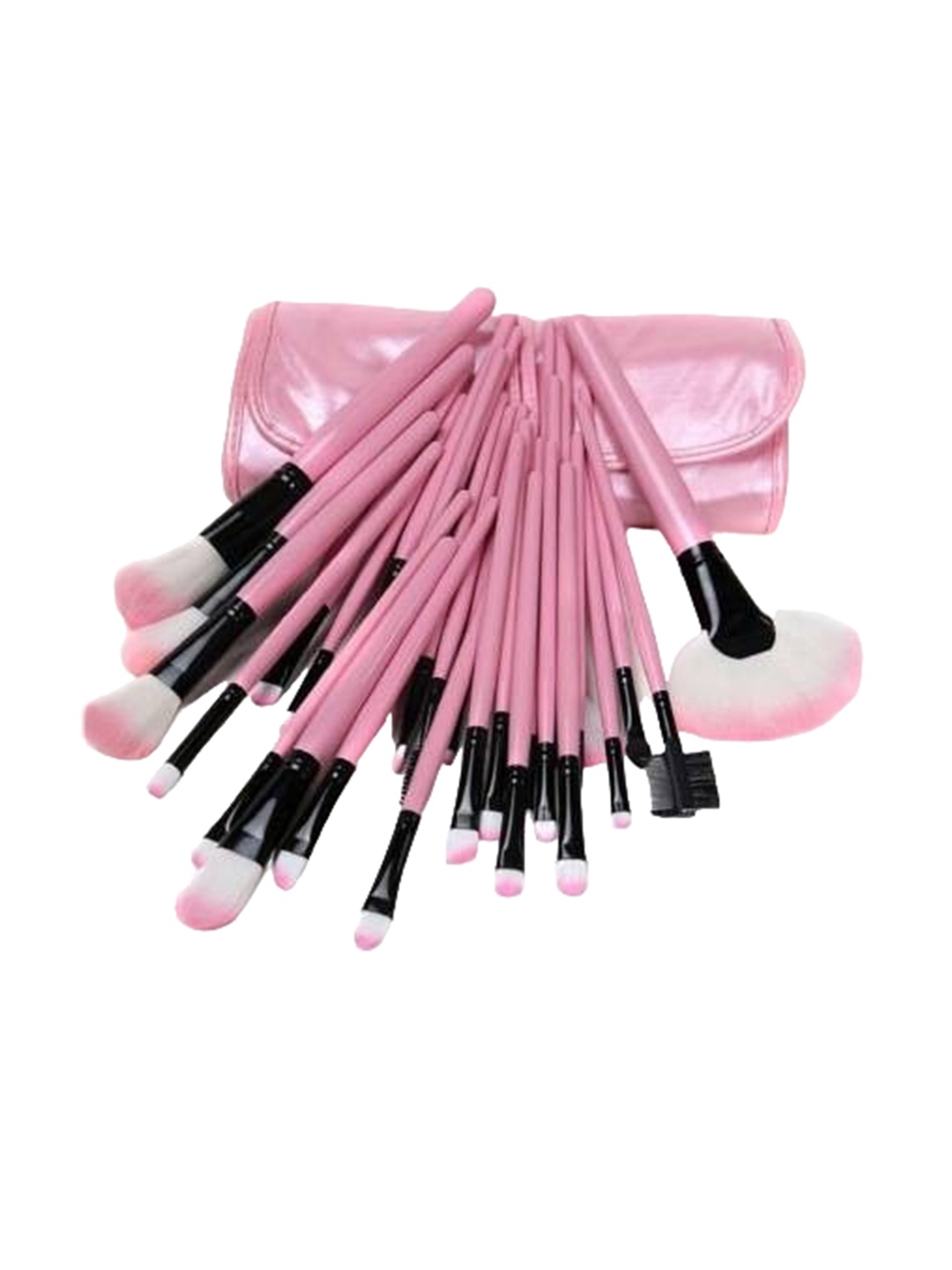 

Yoana Set of 24 Professional Makeup Eyeliner, Hair Brushes With Pouch Case, Pink