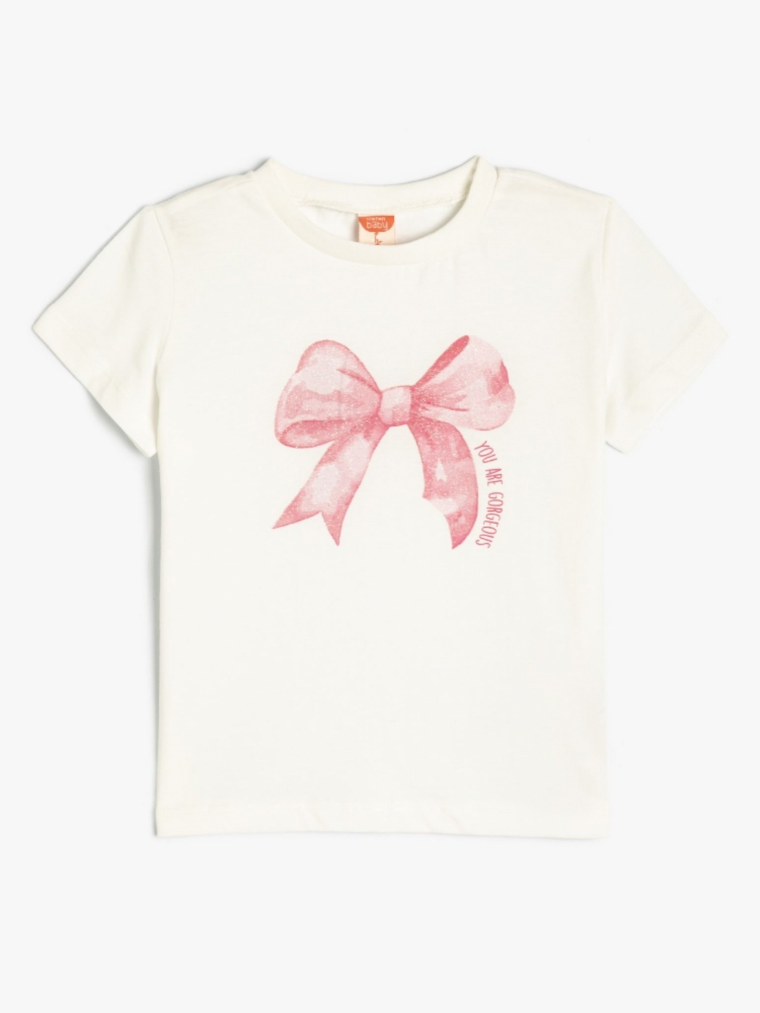 

Koton Girls Typography Printed T-shirt, White