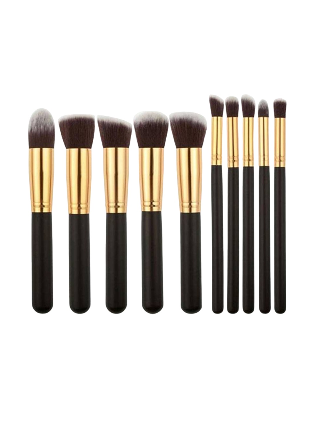 

Yoana Set Of 10-Pcs Premium Synthetic Makeup Brush Set, Black