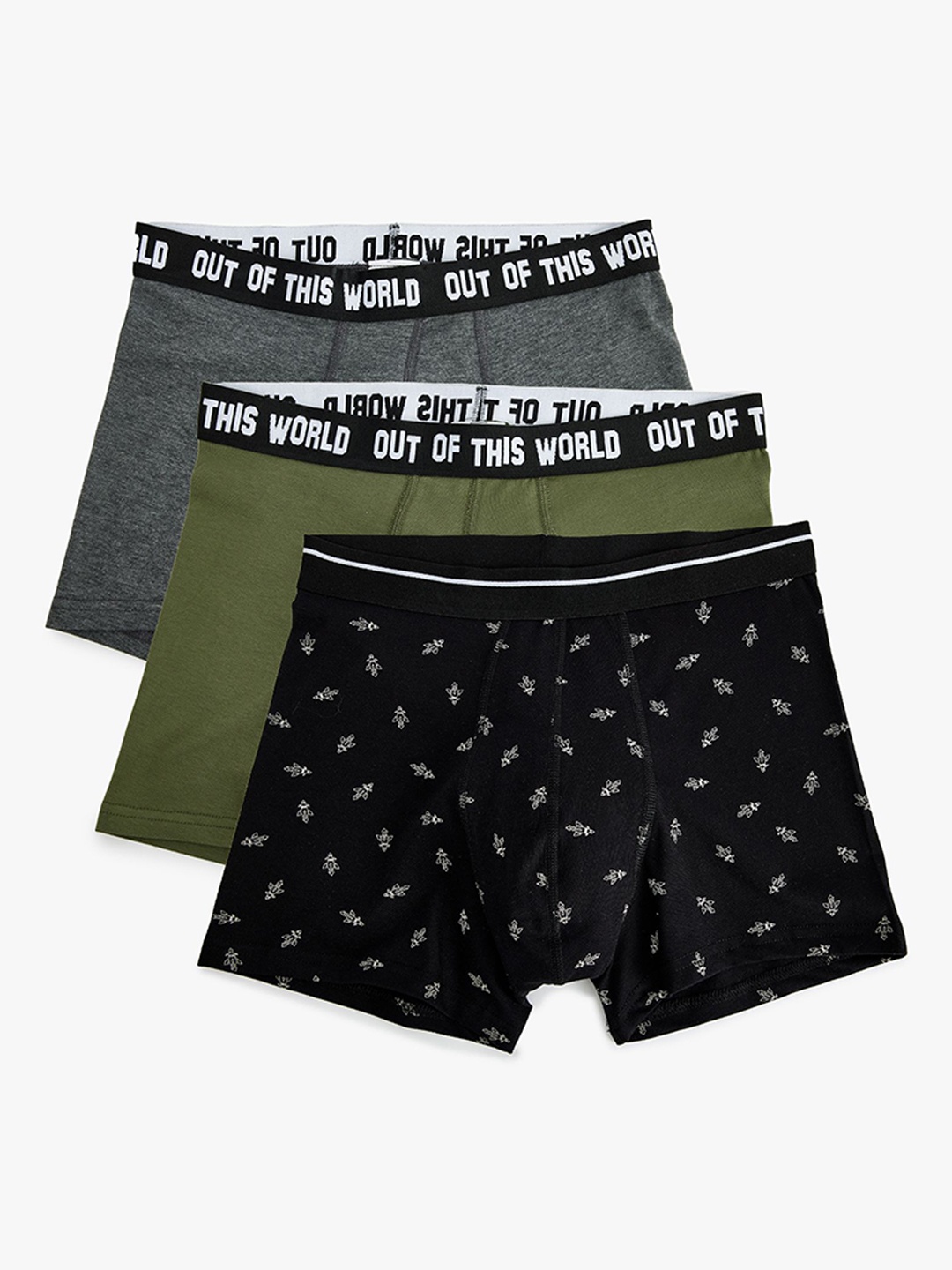 

Koton Pack Of 3 Printed Boxers-8684287652293, Black