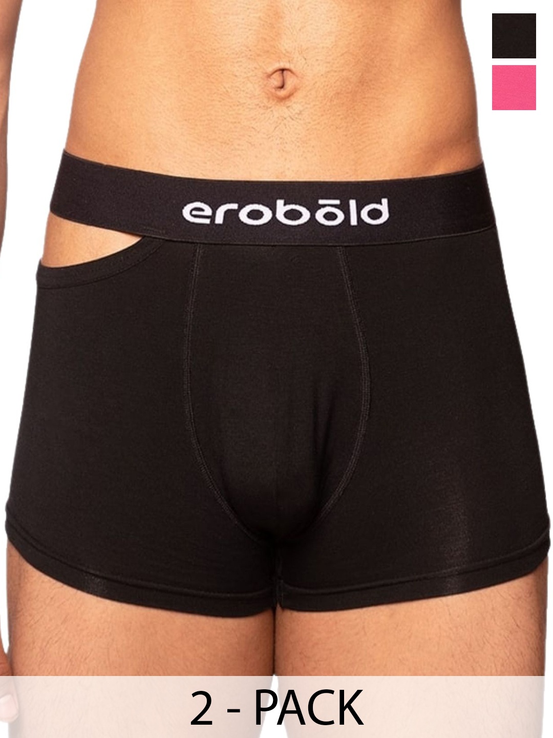 

EROBOLD Pack Of 2 TrunkMTRC2-SC1BI1MM, Black