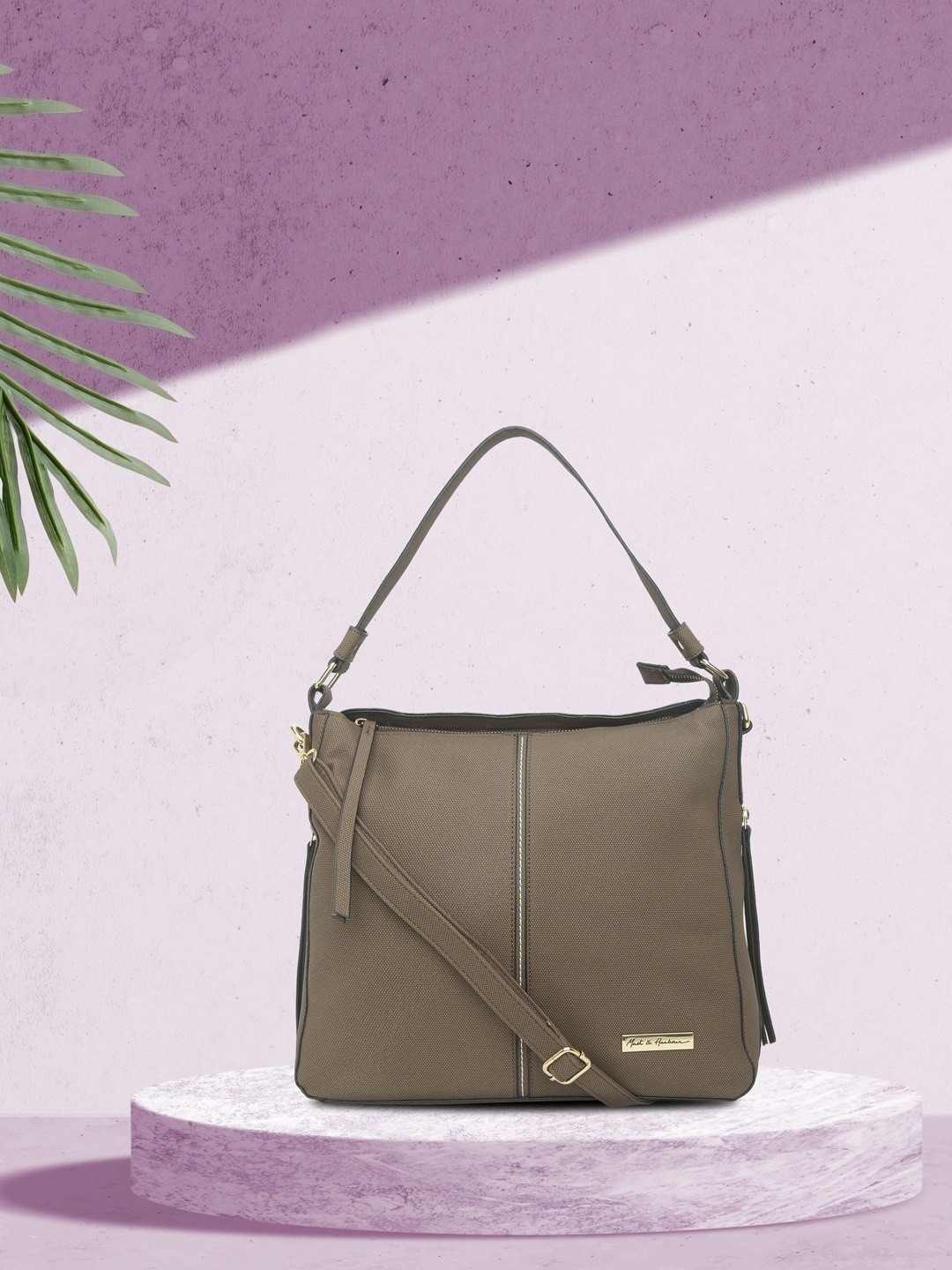 

Mast & Harbour Structured Shoulder Bag, Brown