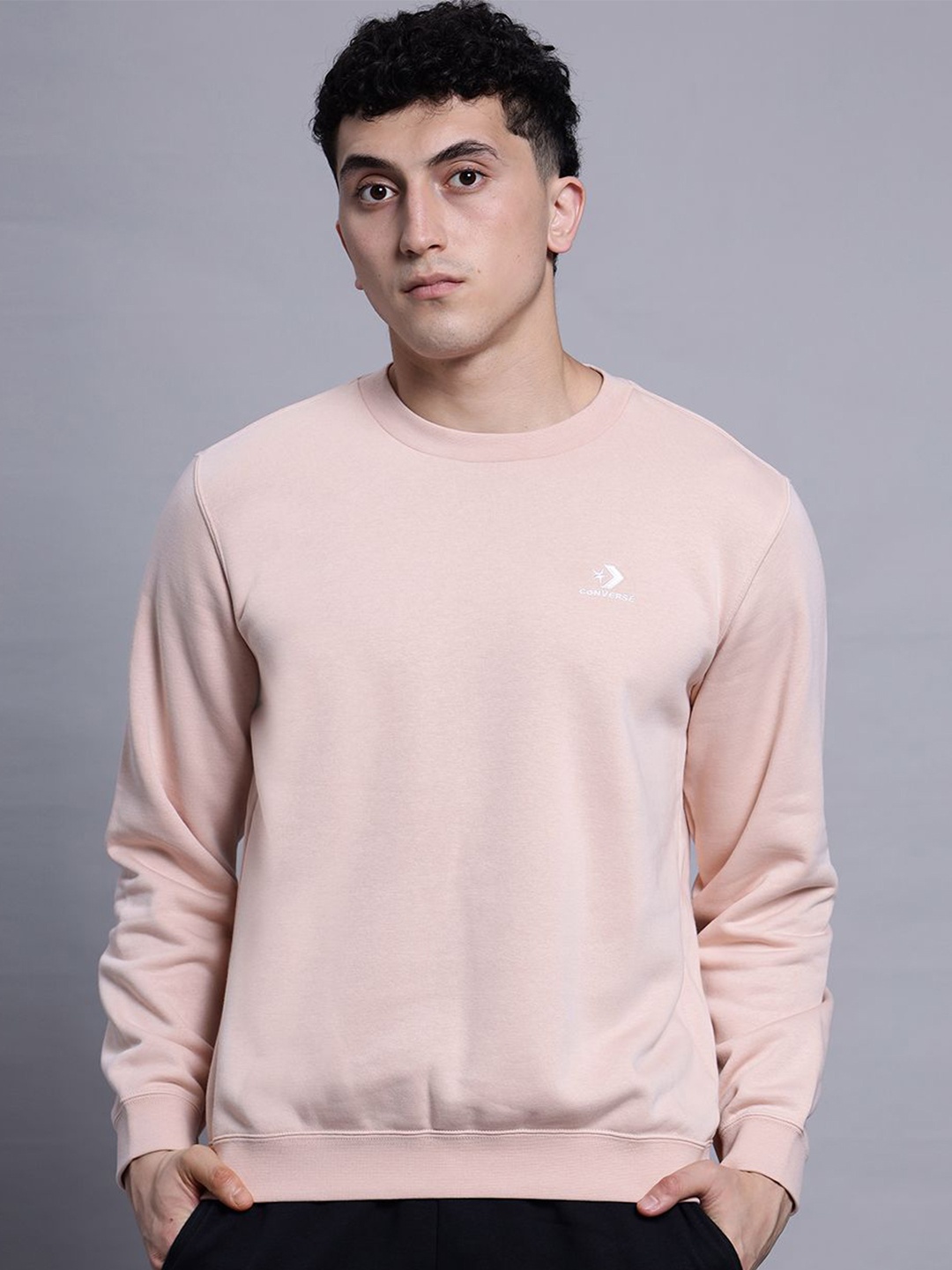 

Converse Unisex Star Chevron Crew Pink Sage
