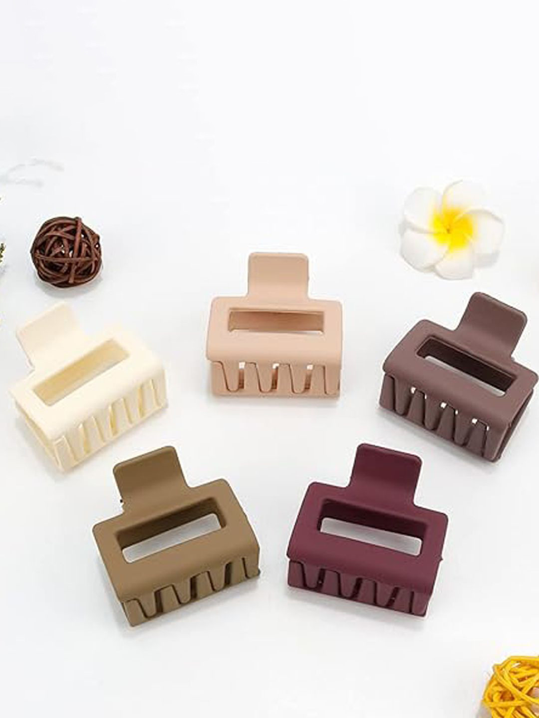 

Xivir Set of 5 Women Claw Clip, White